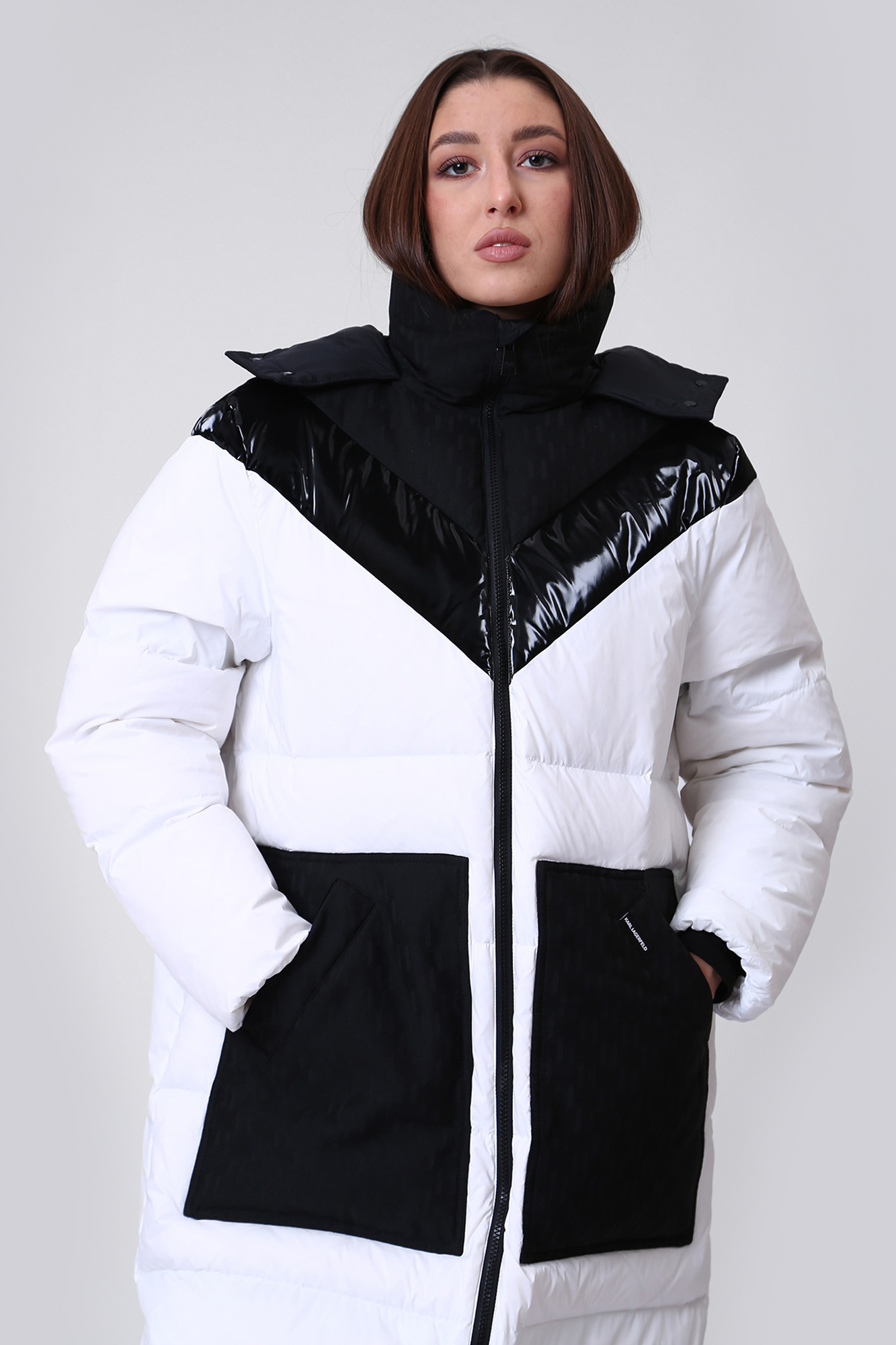 226W1505 куртка пуховая karl lagerfeld 