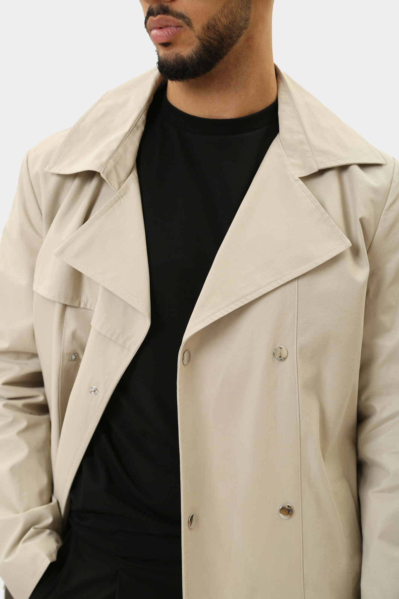 543553_45508 Плащ Karl Lagerfeld Бежевый