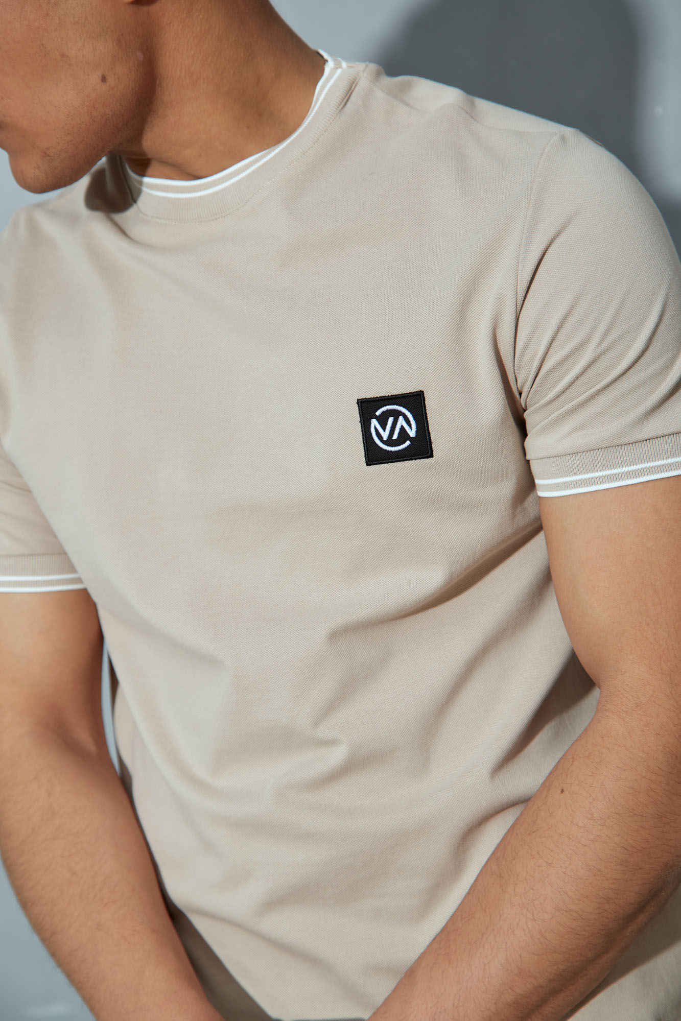 VM-ERK-22-070 Футболка Van Mich Бежевый