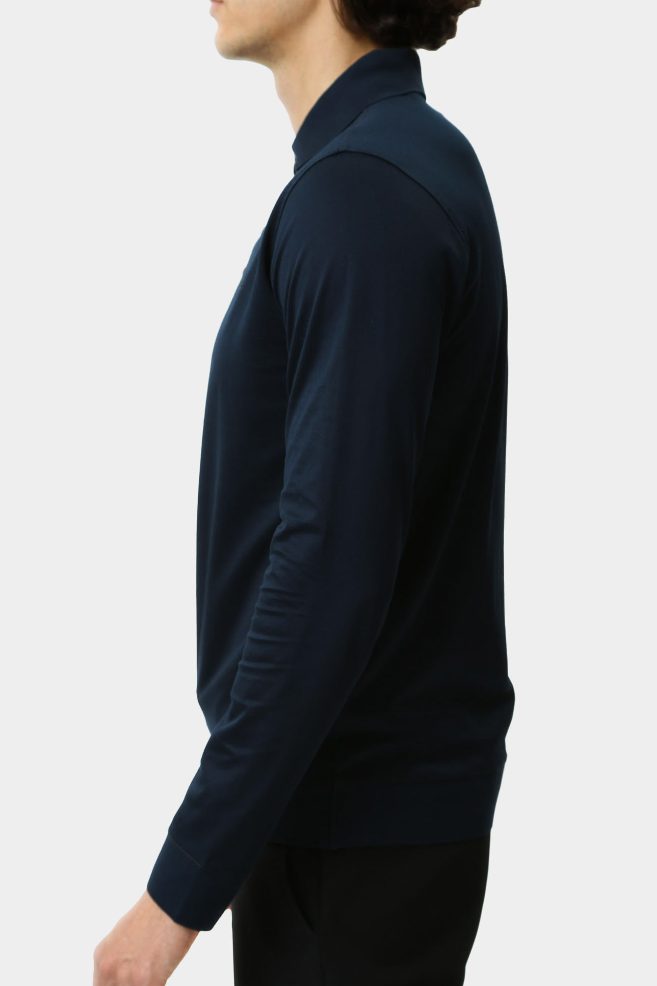 544200_745002 Поло с длинным рукавом Karl Lagerfeld Синий