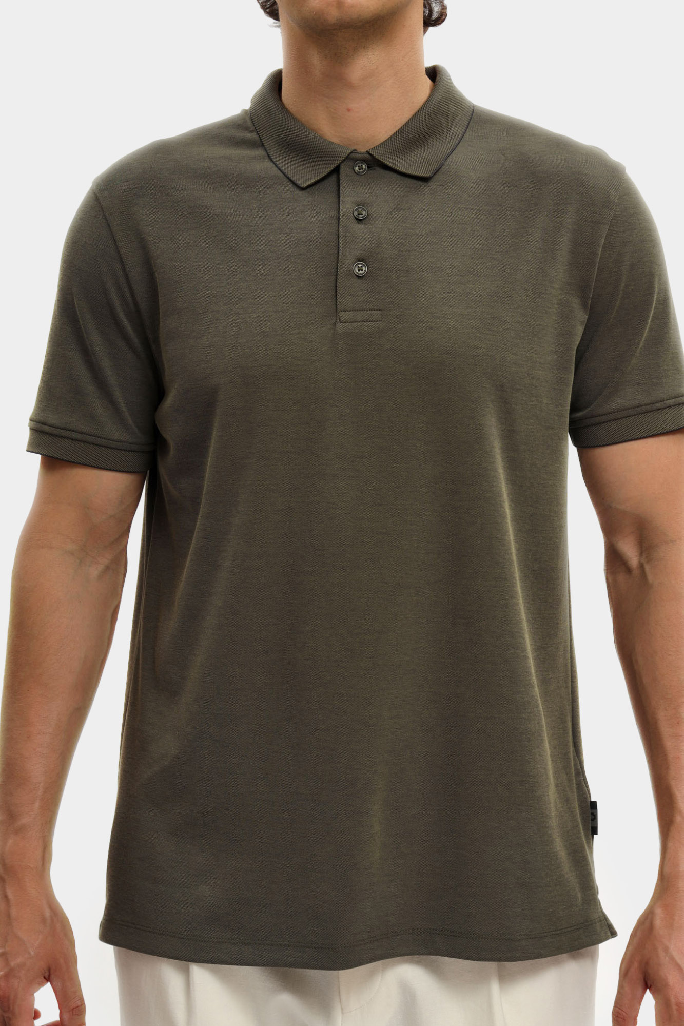 30047784_10017547 Поло Strellson Зеленый