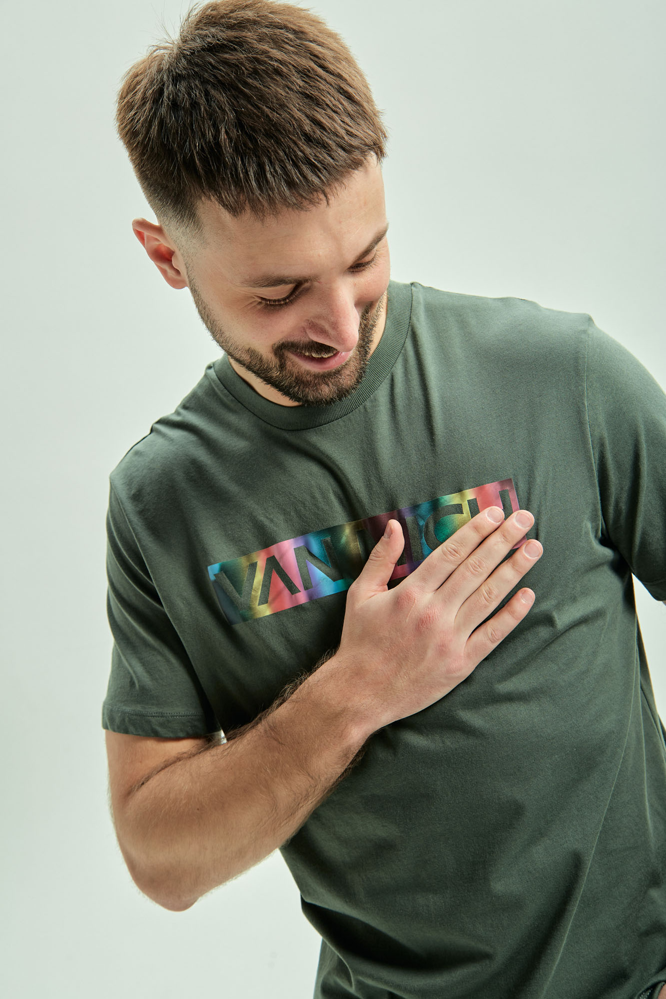 VM-ERK-22-062 Футболка Van Mich Зеленый