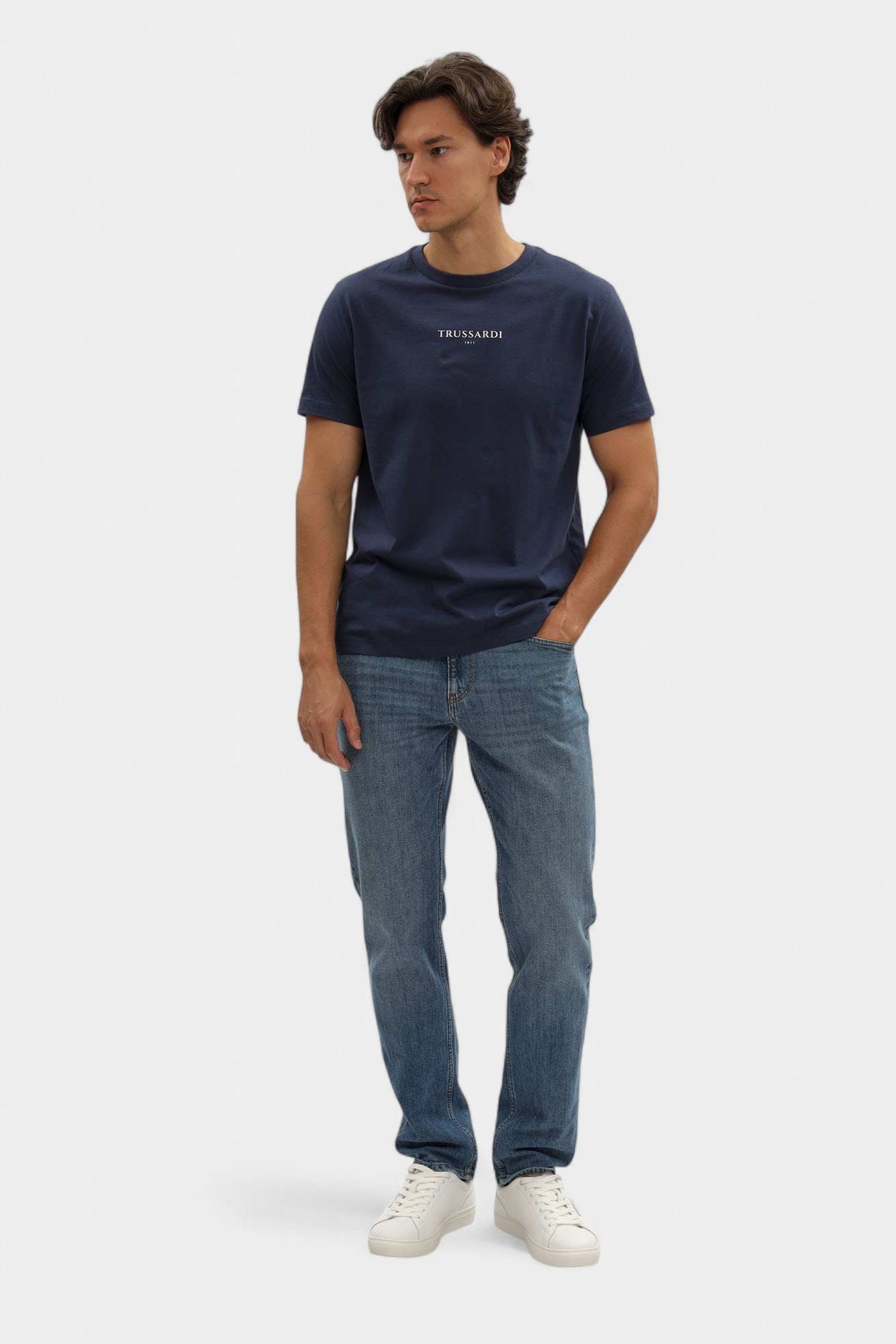 G0308000054N-MTS02J02-84A9 Футболка Trussardi Синий