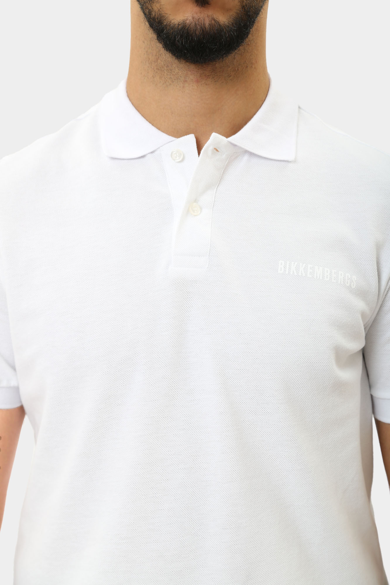 PBMT0417 Поло Bikkembergs Белый