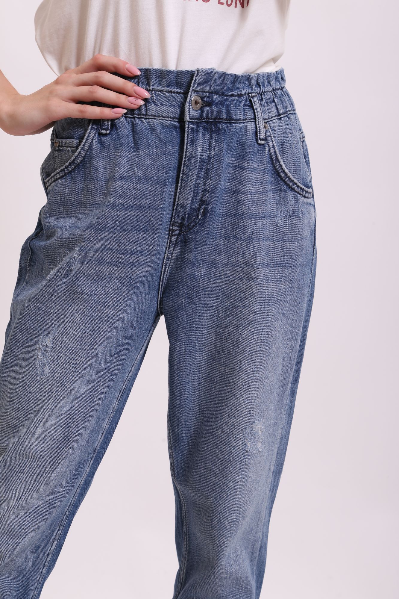 1011544-5000-685 джинсы moms paperbag mustang 