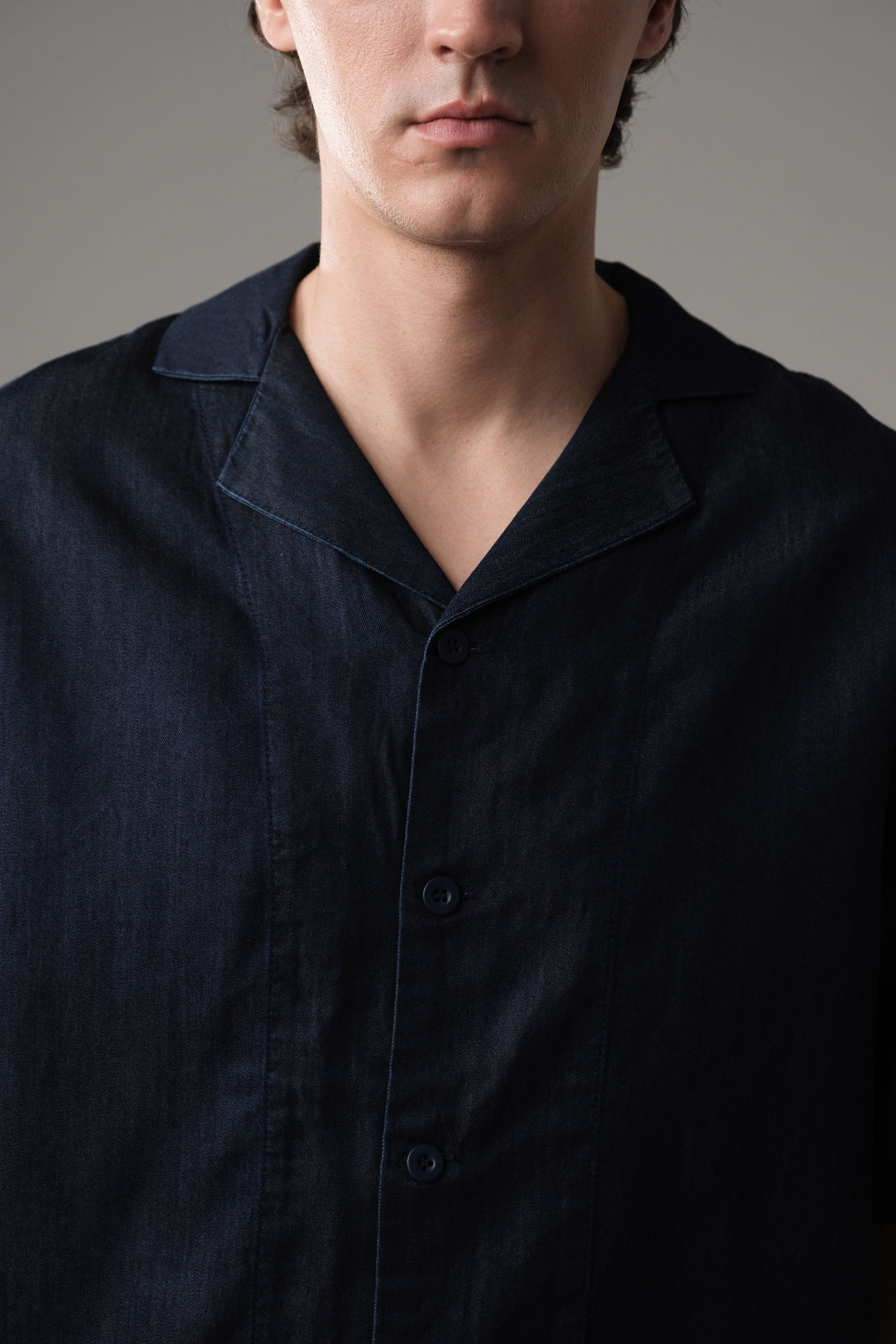 M-251-TK-56-7005 Рубашка джинсовая The Hills Синий