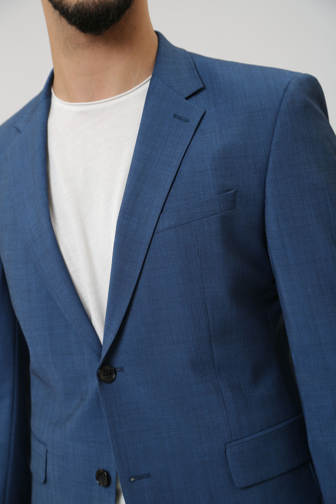 30032780_10007515 Пиджак классический Strellson Синий