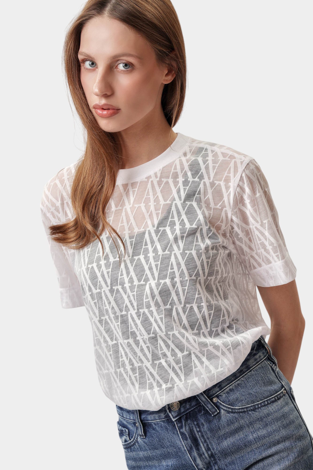 XW000513_AF10835 футболка armani exchange