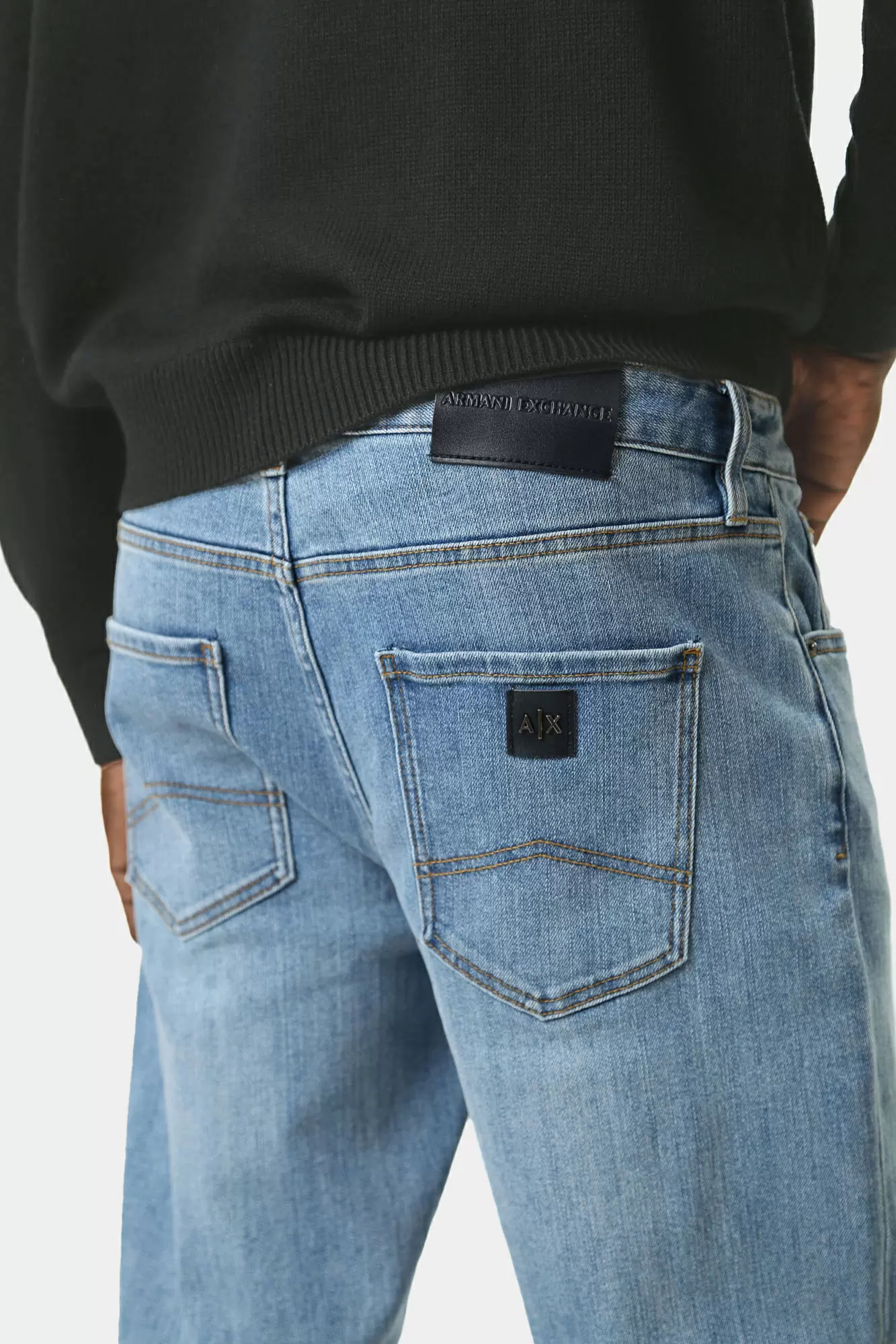 6DZJ13_Z1ZWZ Брюки джинсовые Armani Exchange Синий