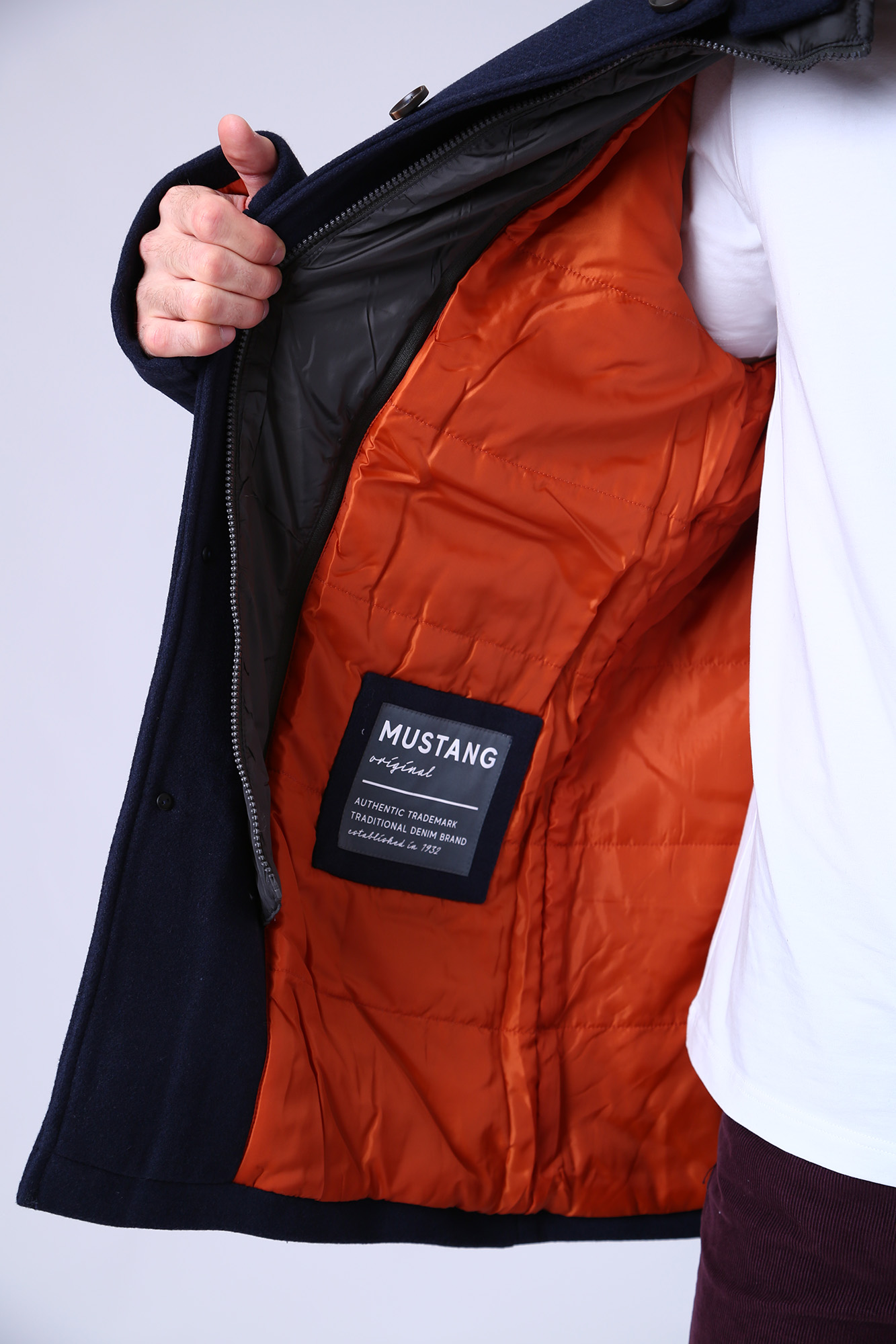 1012694 Пальто Mustang Синий