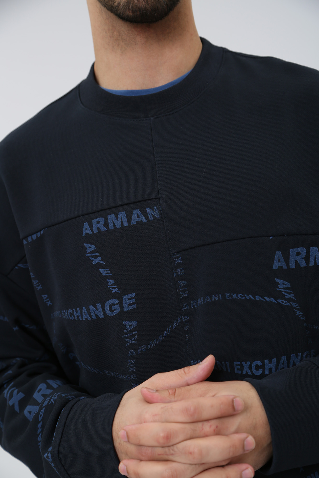 3RZMFA_ZJXAZ Свитшот Armani Exchange Синий