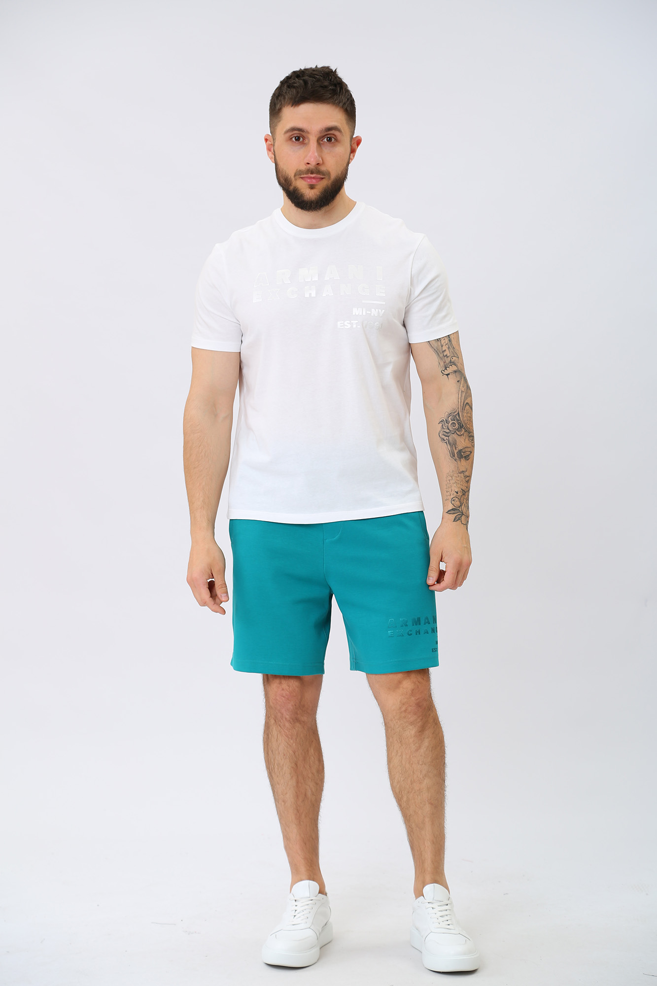 Шорты трикотажные Armani Exchange 3RZSCA_ZJMAZ_15CL_DEEP LAKE купить в ...
