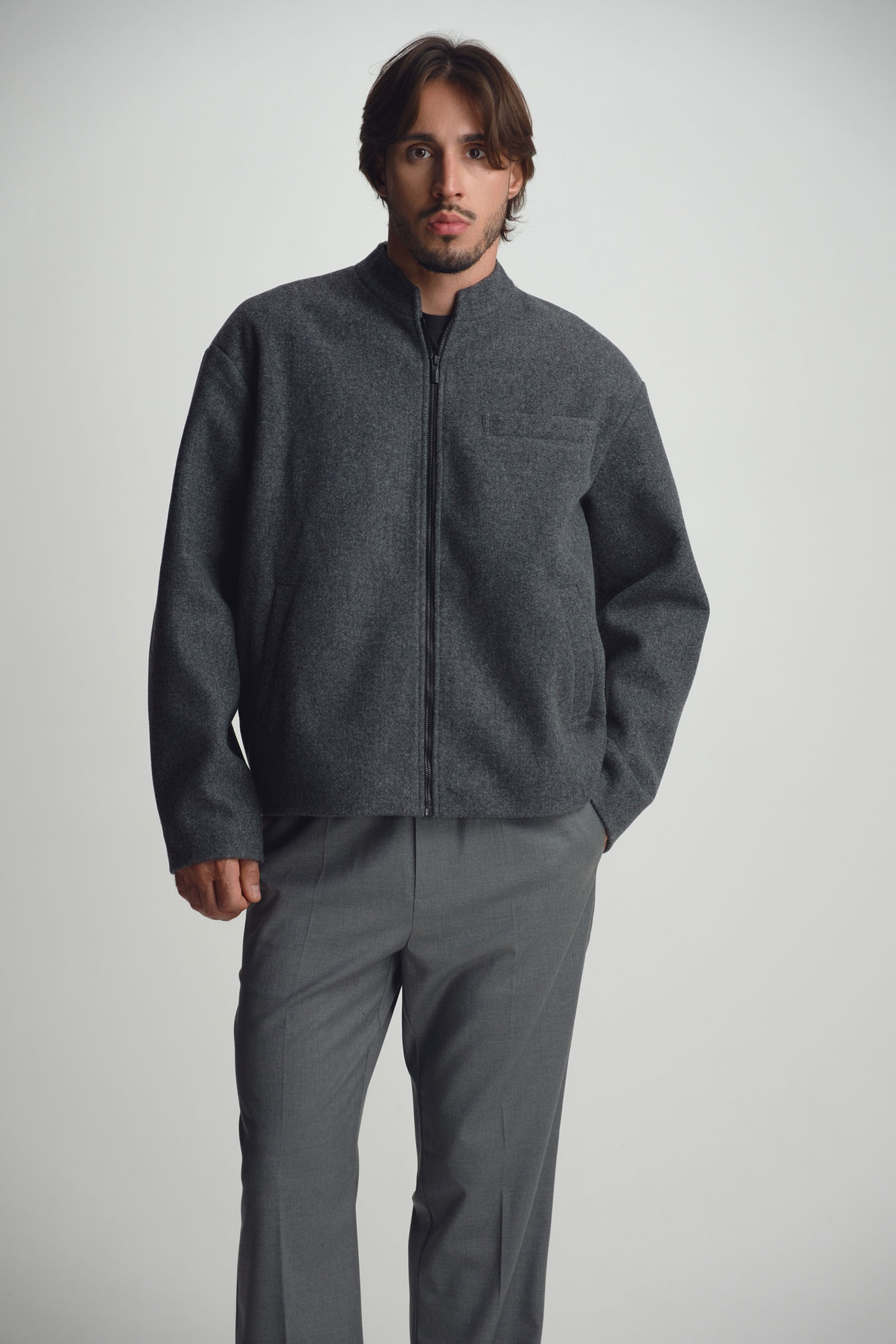 M-252-TH-56-2206 Бомбер The Hills Серый