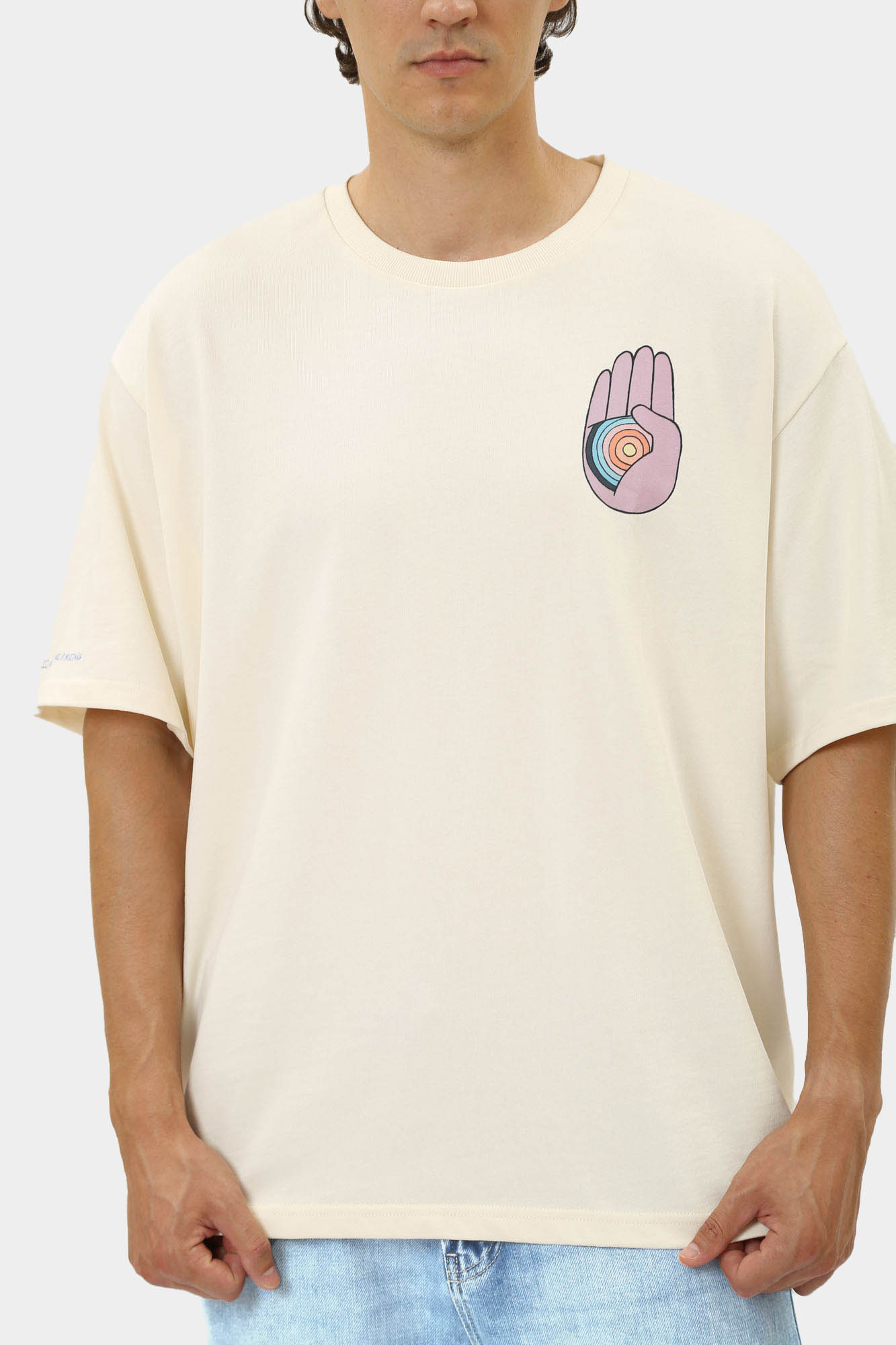 1014956 Футболка Mustang Молочный