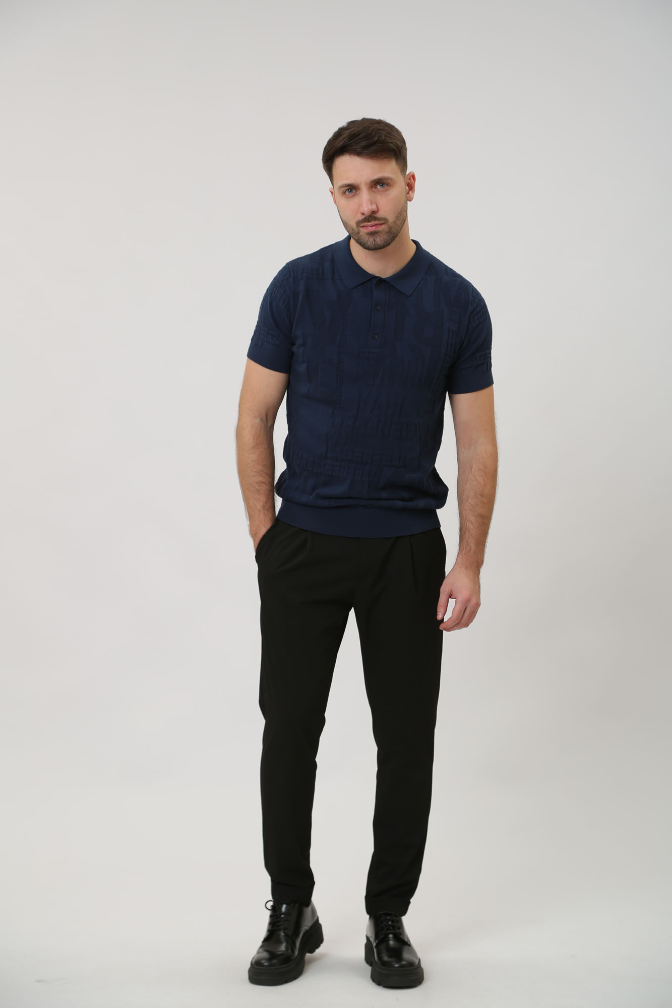 541306_655081 Поло трикотажное Karl Lagerfeld Синий