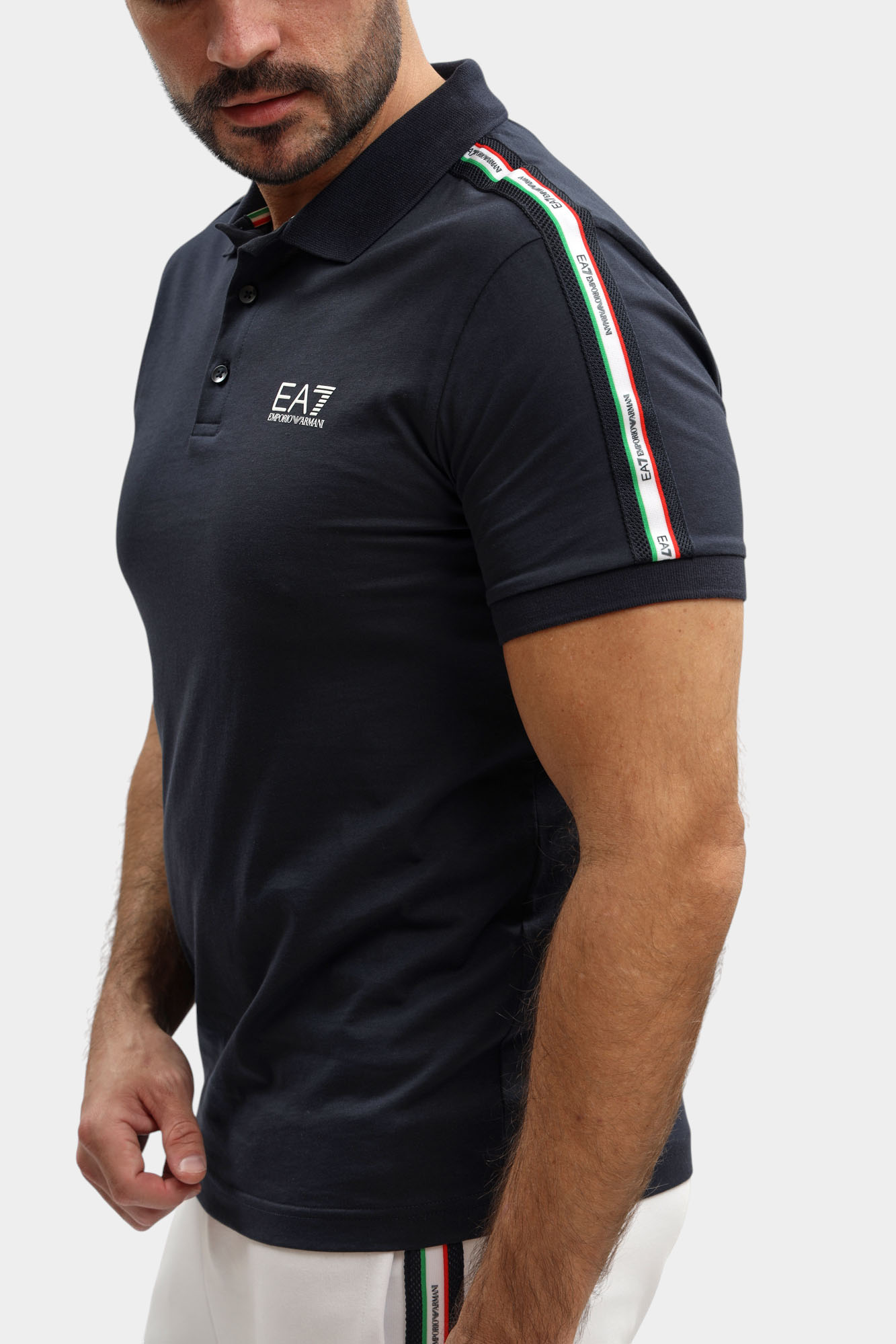 7M001862_AF12503 Поло EA7 Синий