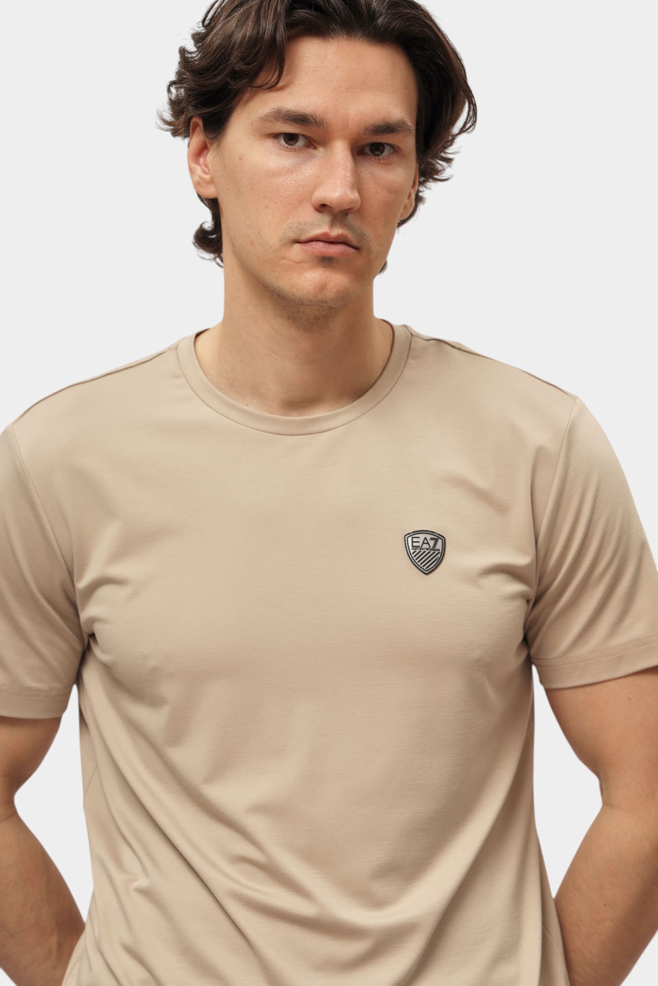 8NPT16_PJRGZ Футболка EA7 Бежевый