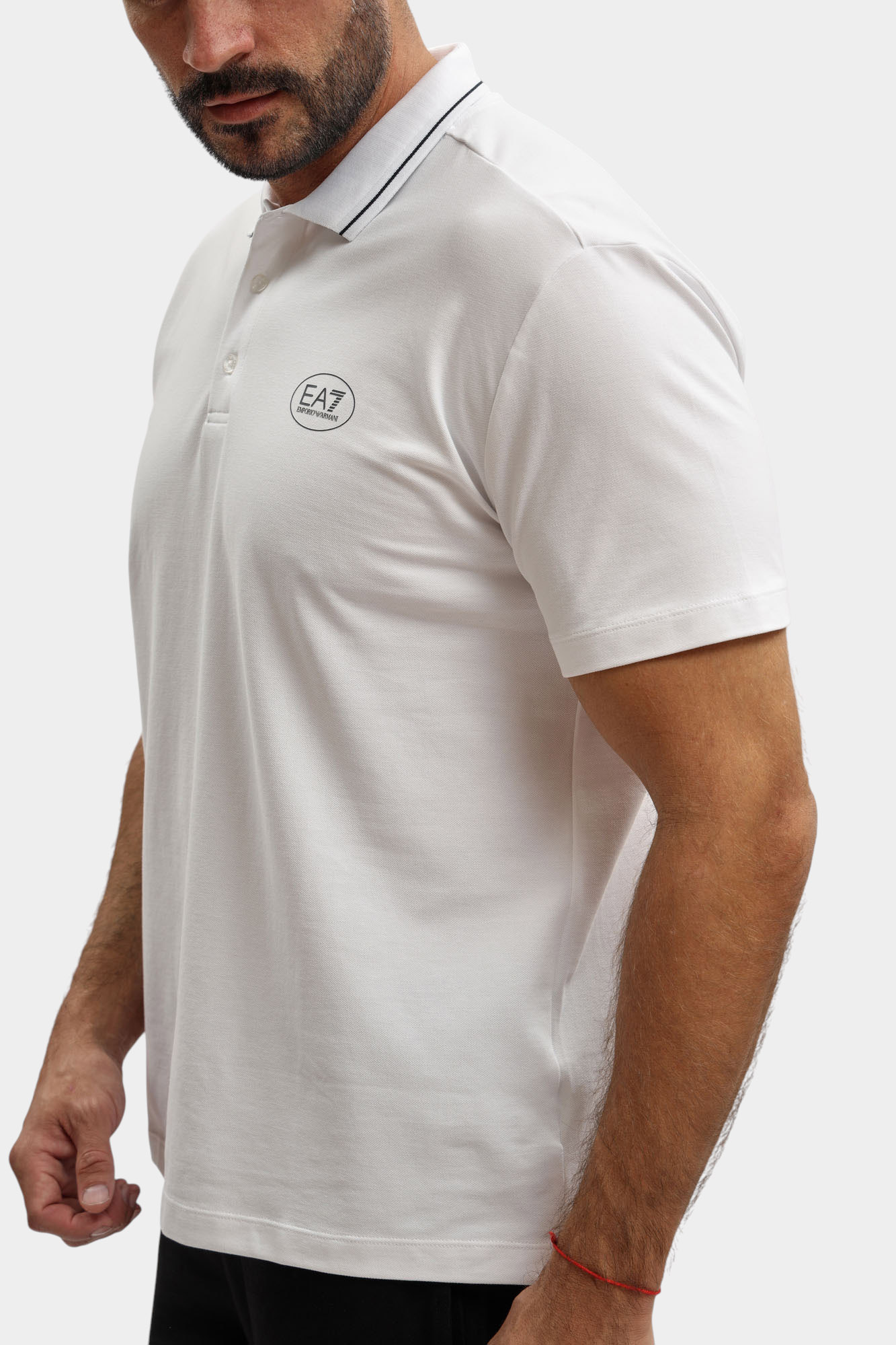 7M000847_AF13511 Поло с коротким рукавом EA7 Белый