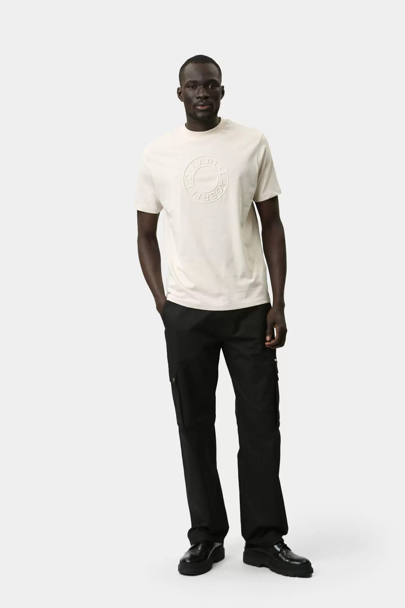 544225_755038 Футболка Karl Lagerfeld Бежевый