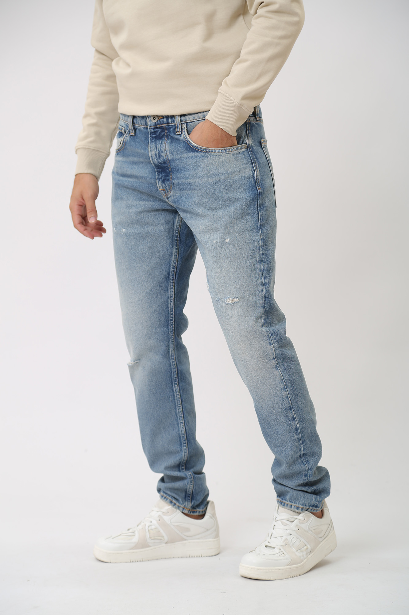 PM207392RH1 Джинсы TAPERED JEANS  Pepe Jeans Голубой