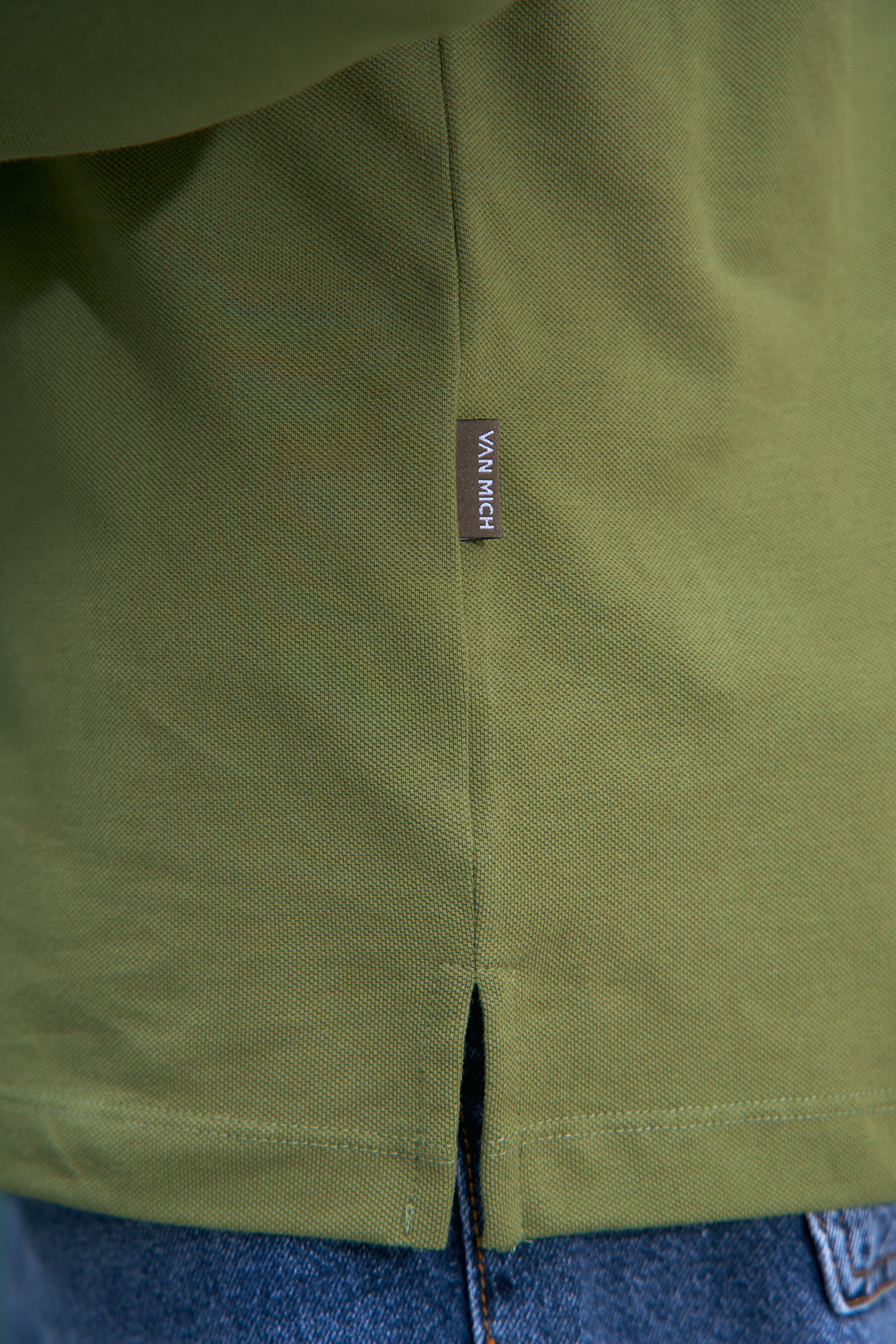 VM-232-54-009 Поло с длинным рукавом Van Mich Зеленый