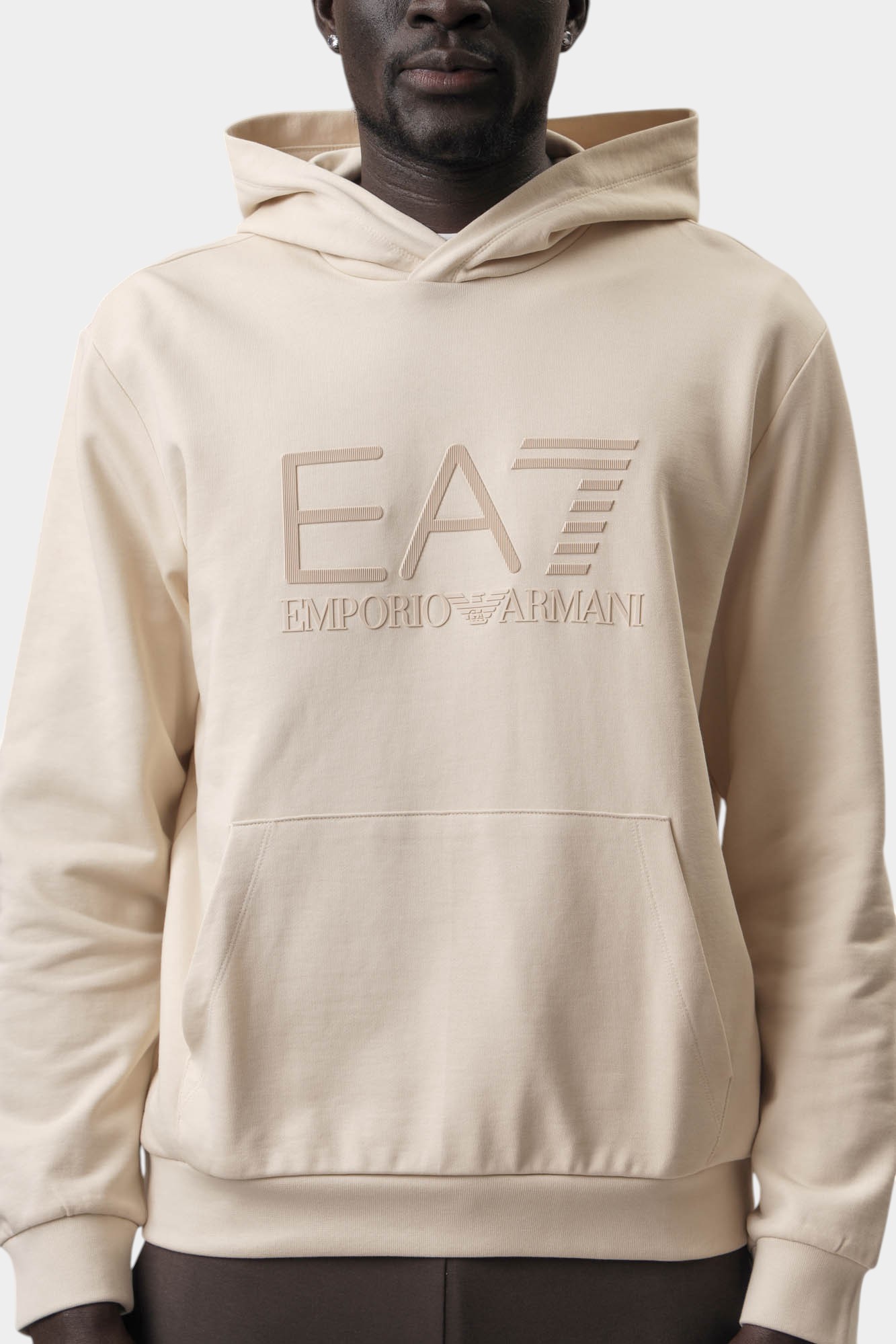 6DPM22_PJUAZ Худи EA7 Бежевый