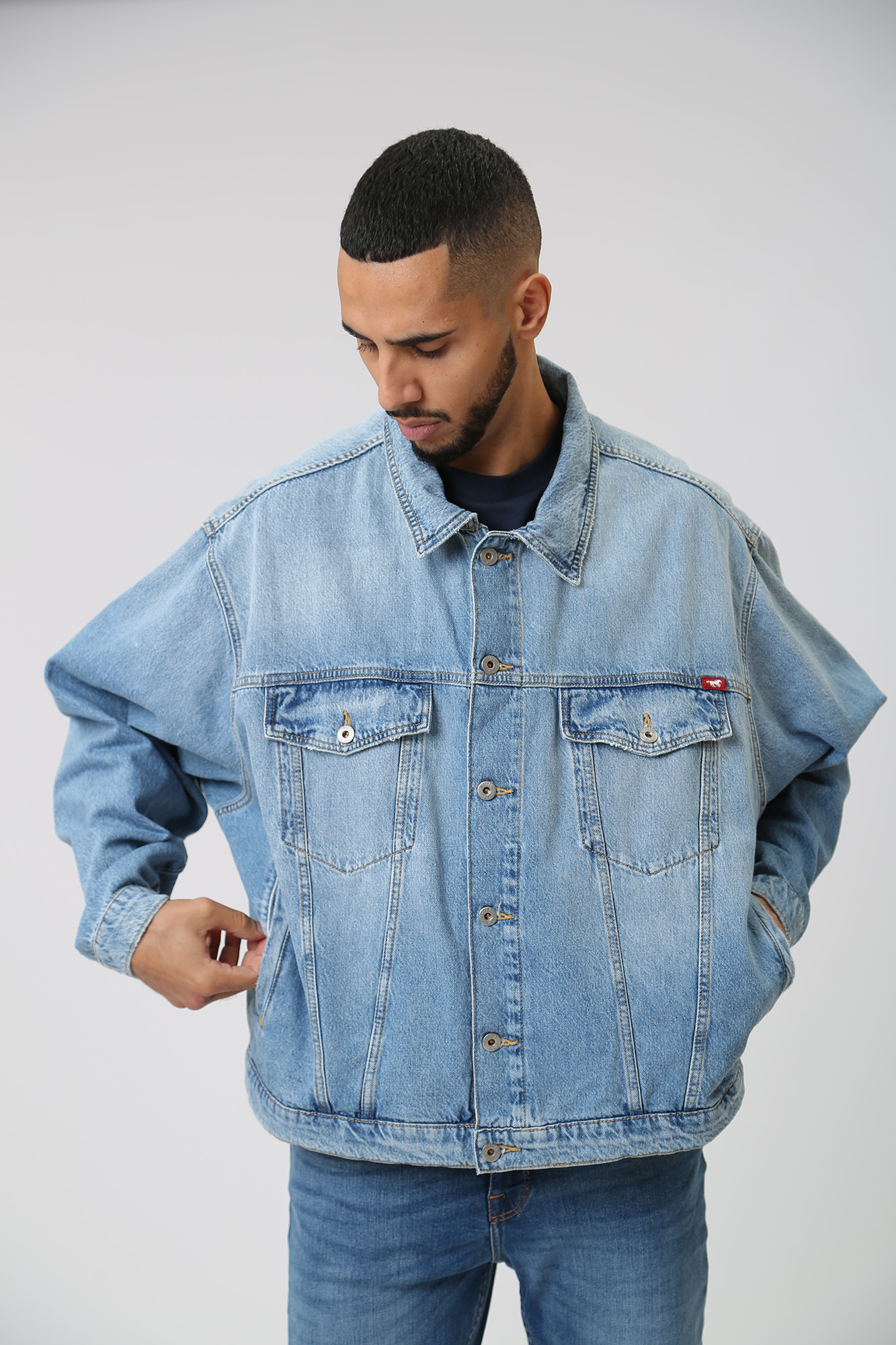 1014332-5000 Куртка джинсовая Mustang Голубой