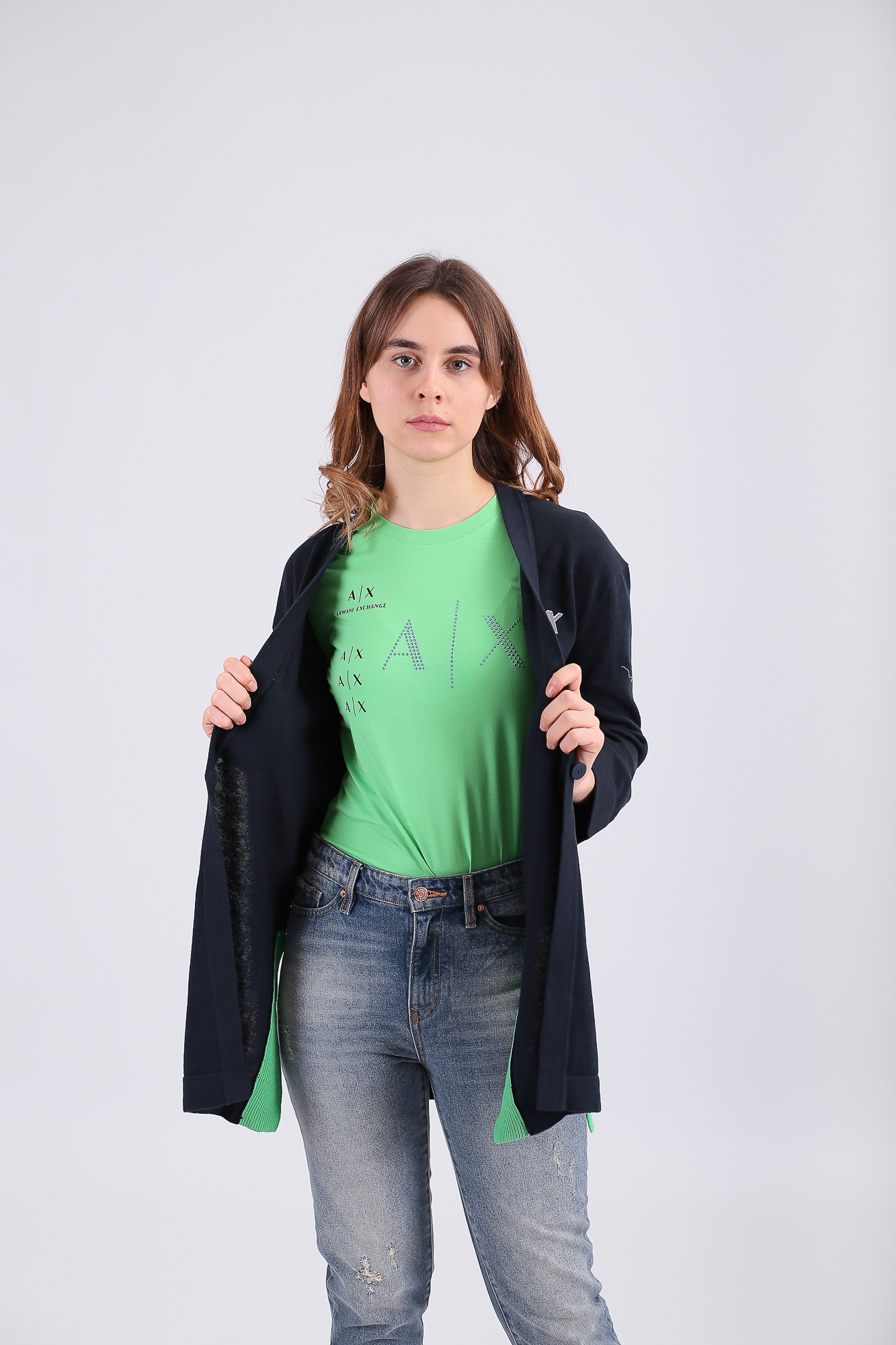 3LYE1Q_YMB1Z кардиган armani exchange 