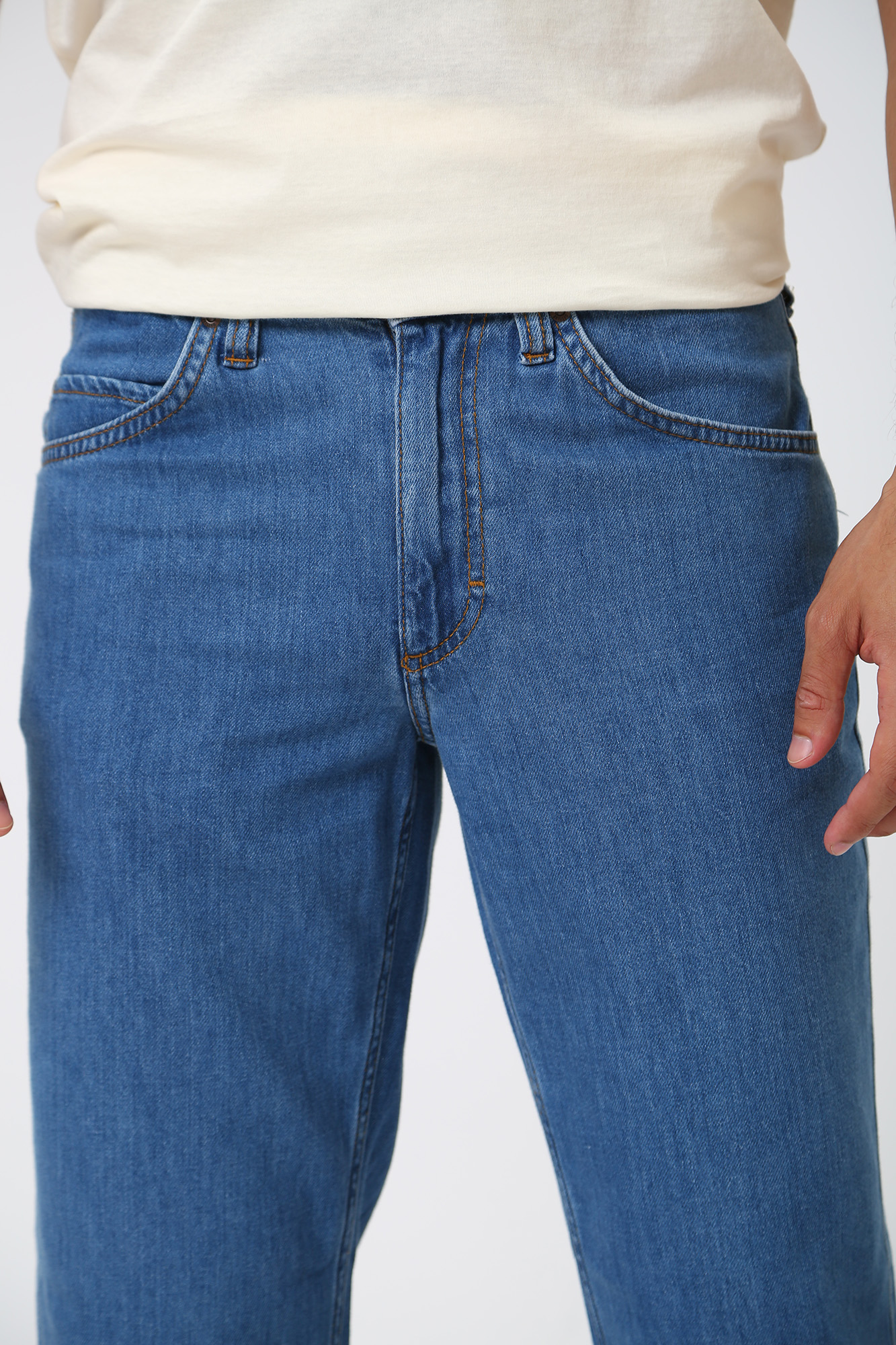 1013975-5000 Брюки джинсовые Mustang Синий