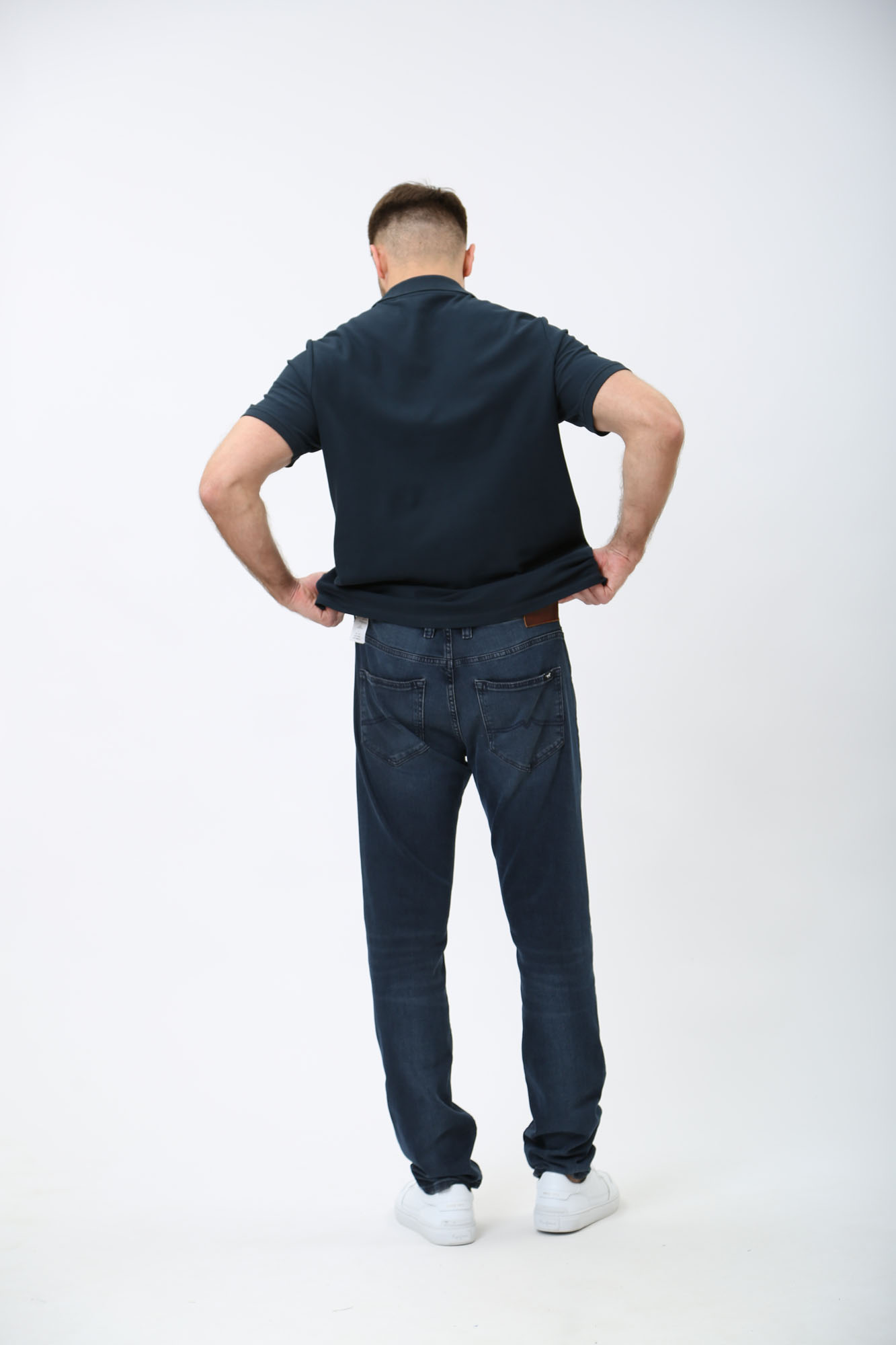 1014593-5000 Брюки джинсовые Mustang Синий