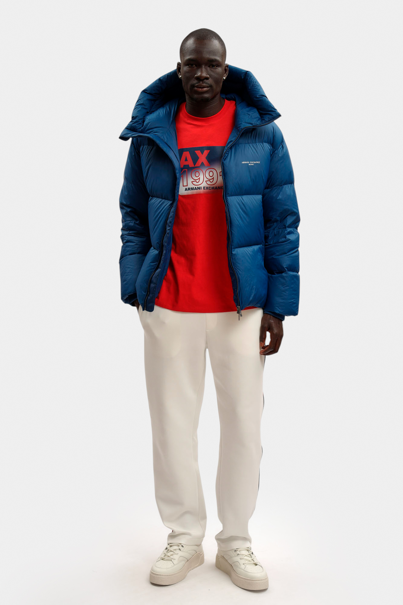 XM001115_AF16589 Куртка пуховая Armani Exchange Голубой