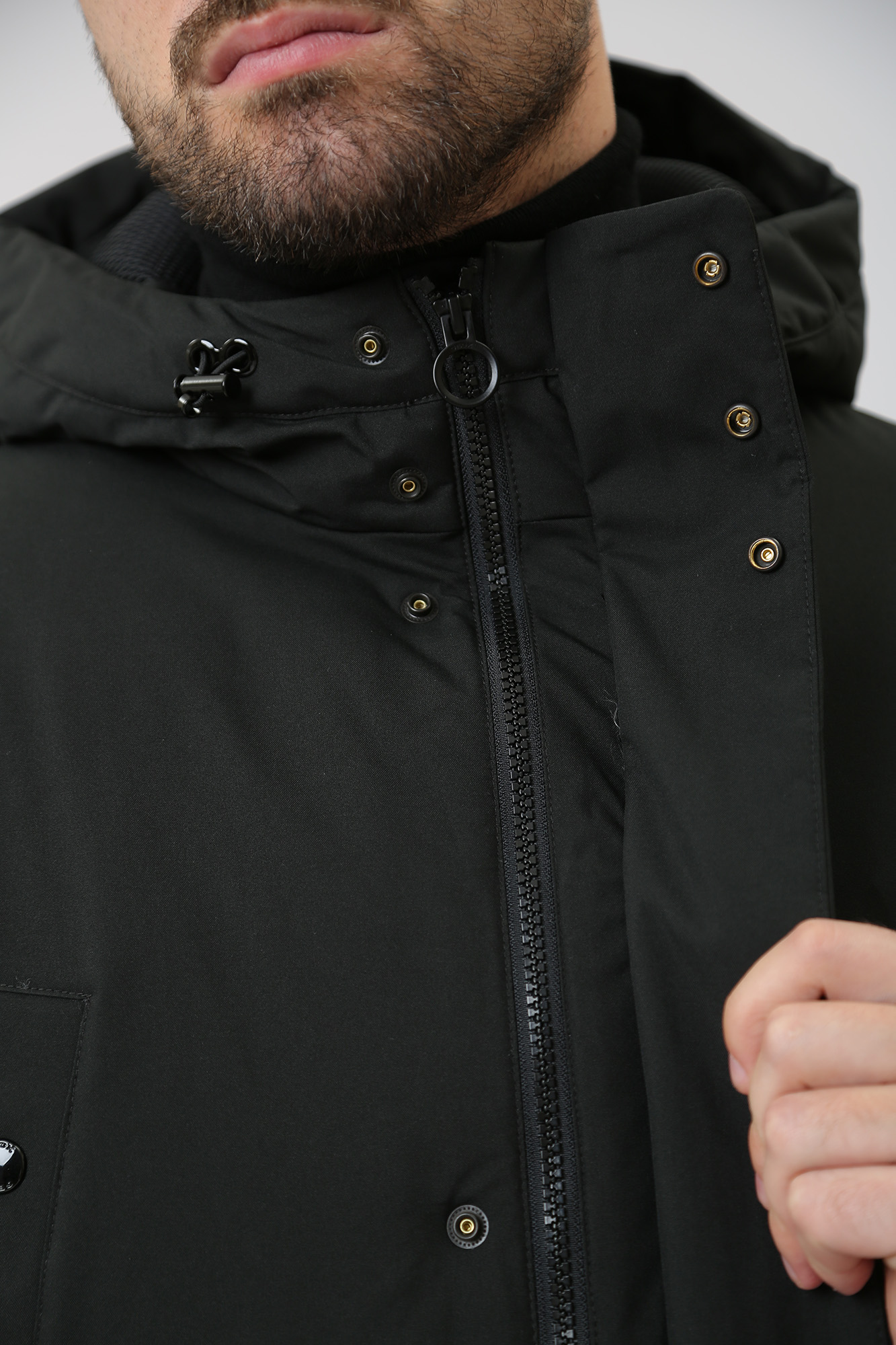 M3629BT2953F Пуховик удлиненный Geox Черный