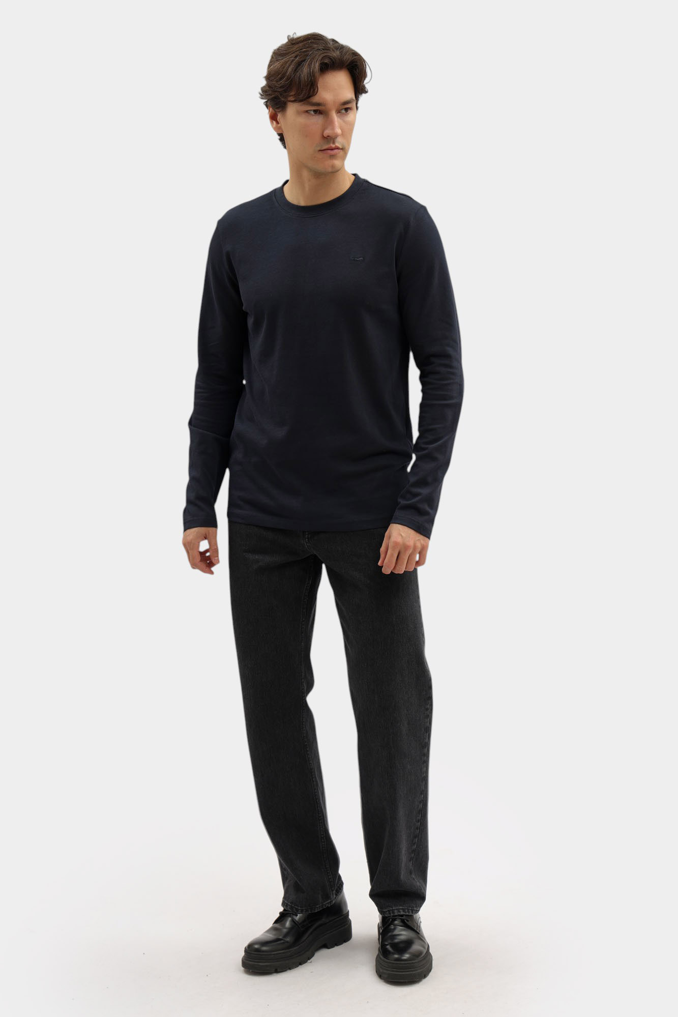 1016874 Лонгслив Mustang Синий