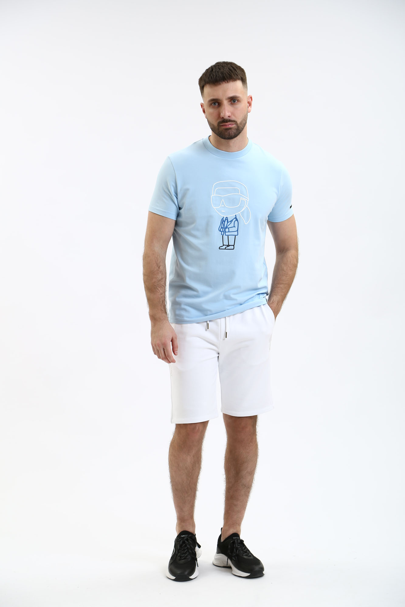 541221_755401 Футболка Karl Lagerfeld Голубой