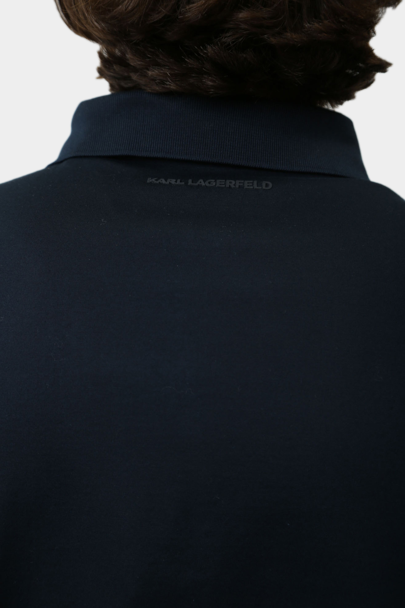 544200_745002 Поло с длинным рукавом Karl Lagerfeld Синий