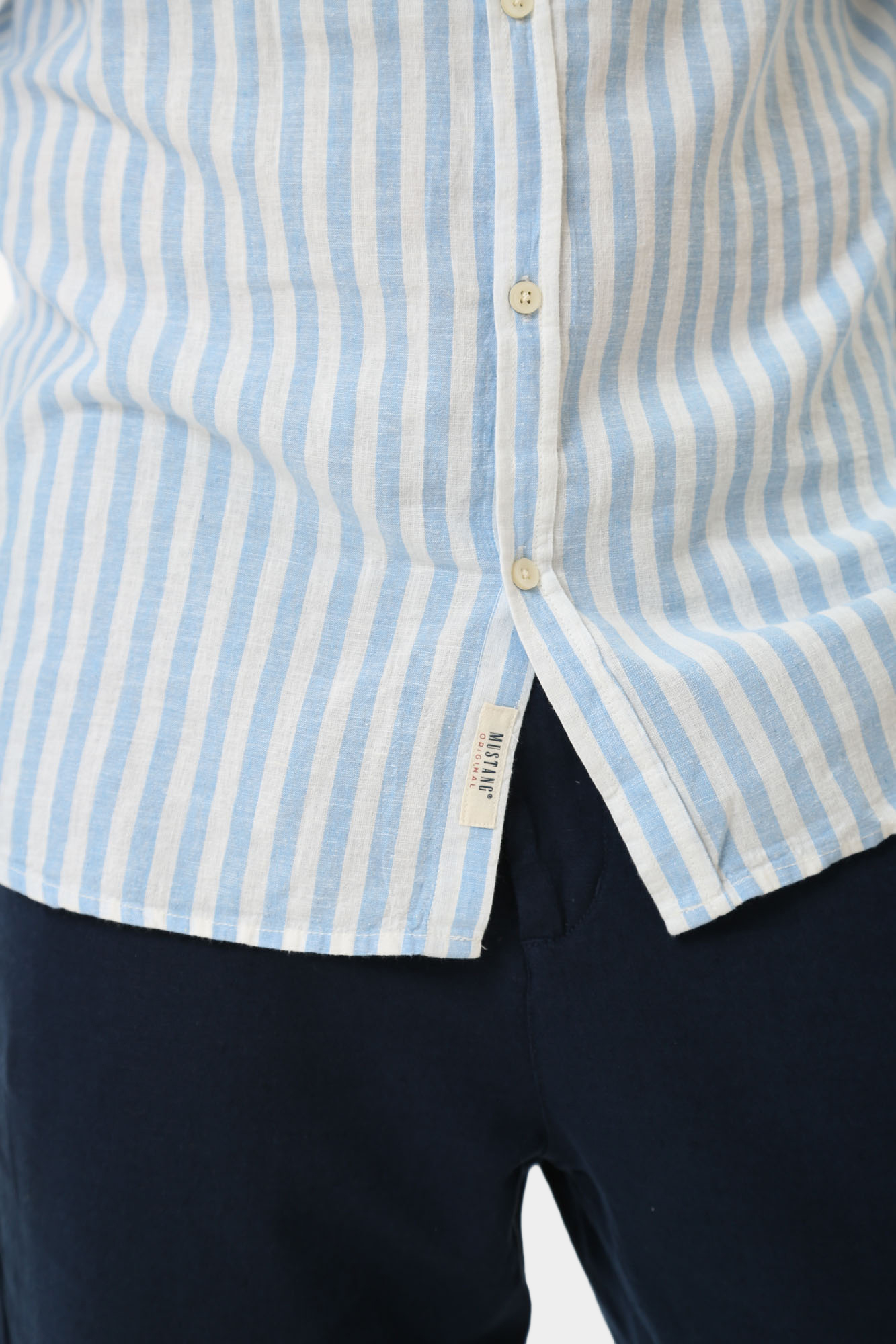 1015235 Рубашка с длинным рукавом Mustang Белый