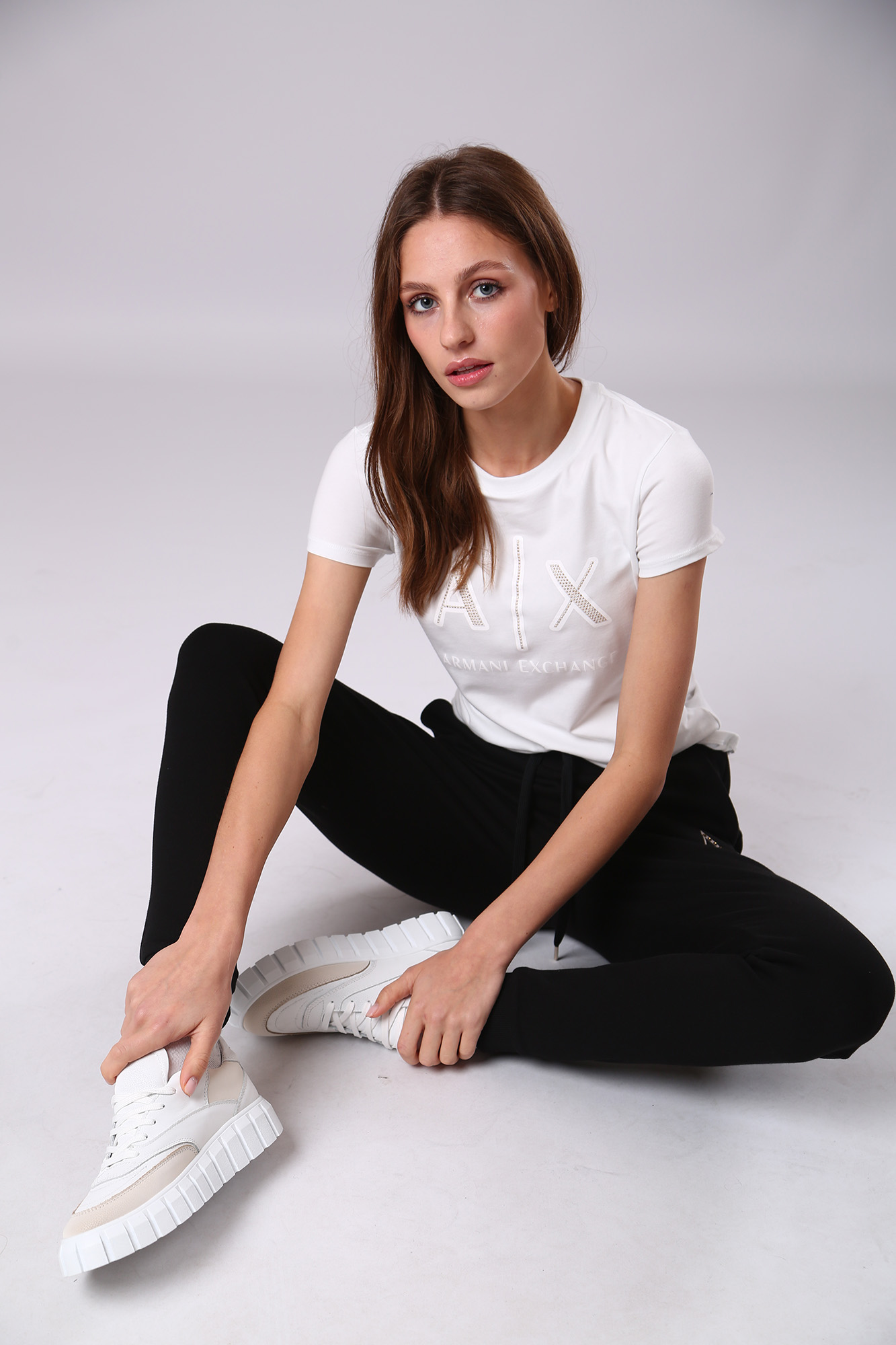 6LYPAG_YJ5TZ брюки спортивные armani exchange 