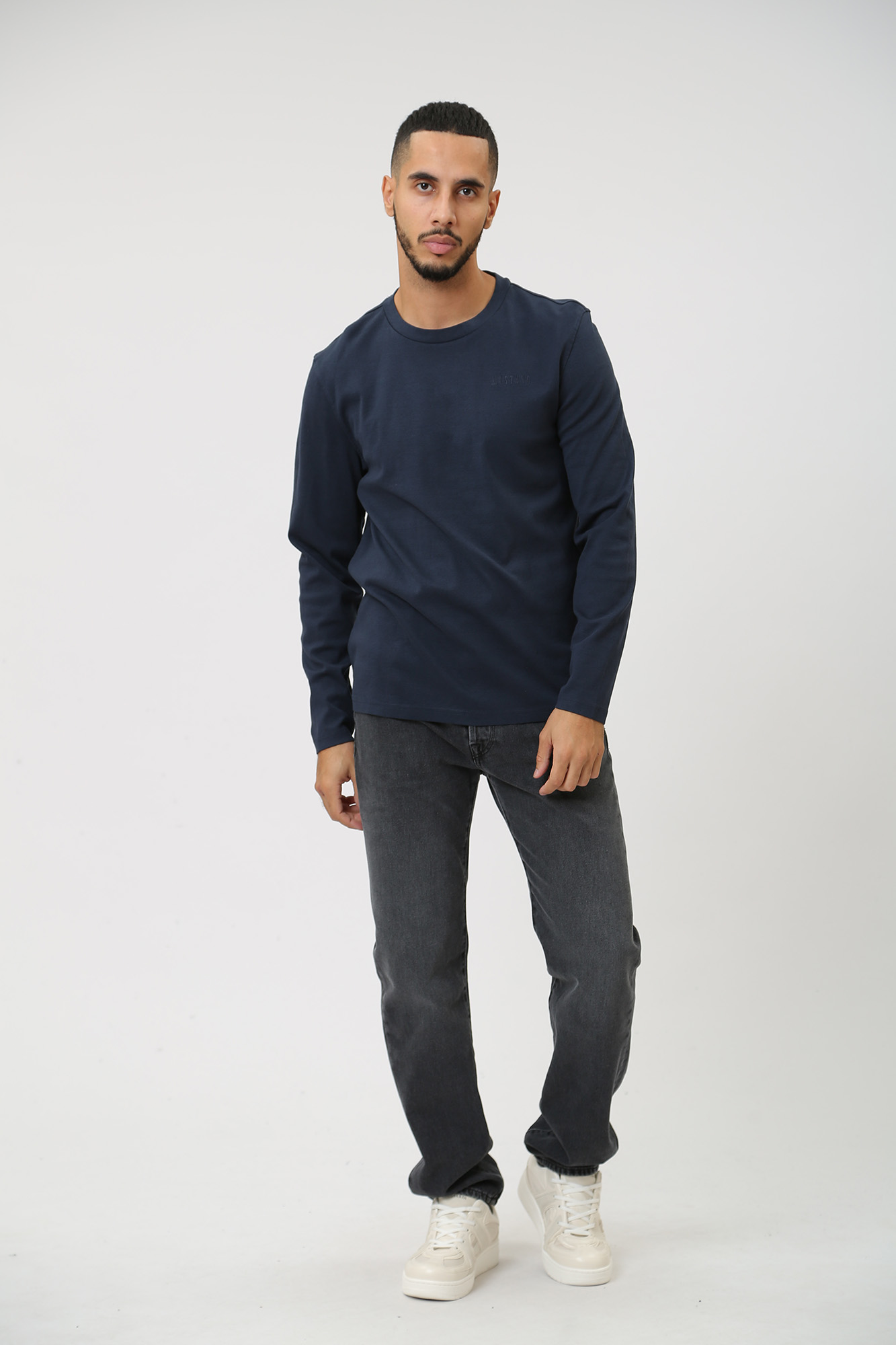 1014108 Лонгслив Mustang Синий