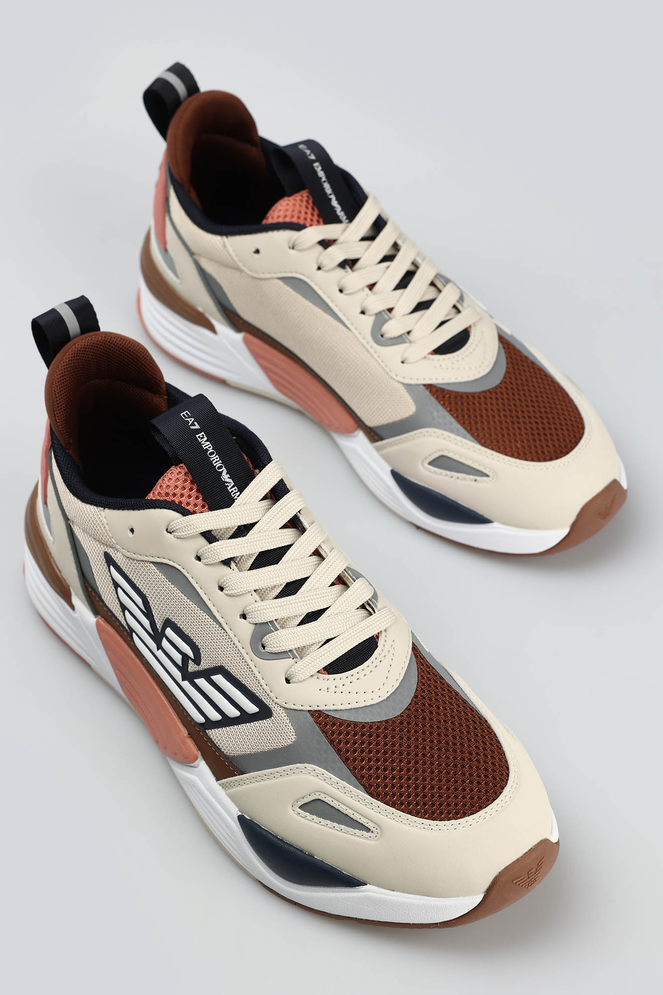 X8X070_XK165 Кроссовки EA7 Бежевый