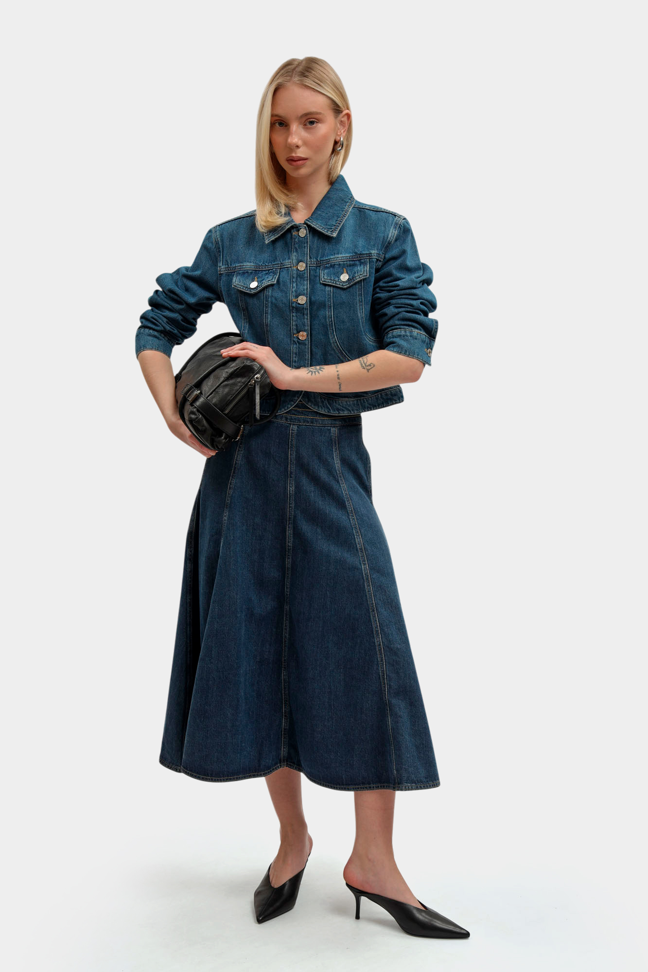 B1W12014 юбка джинсовая karl lagerfeld 