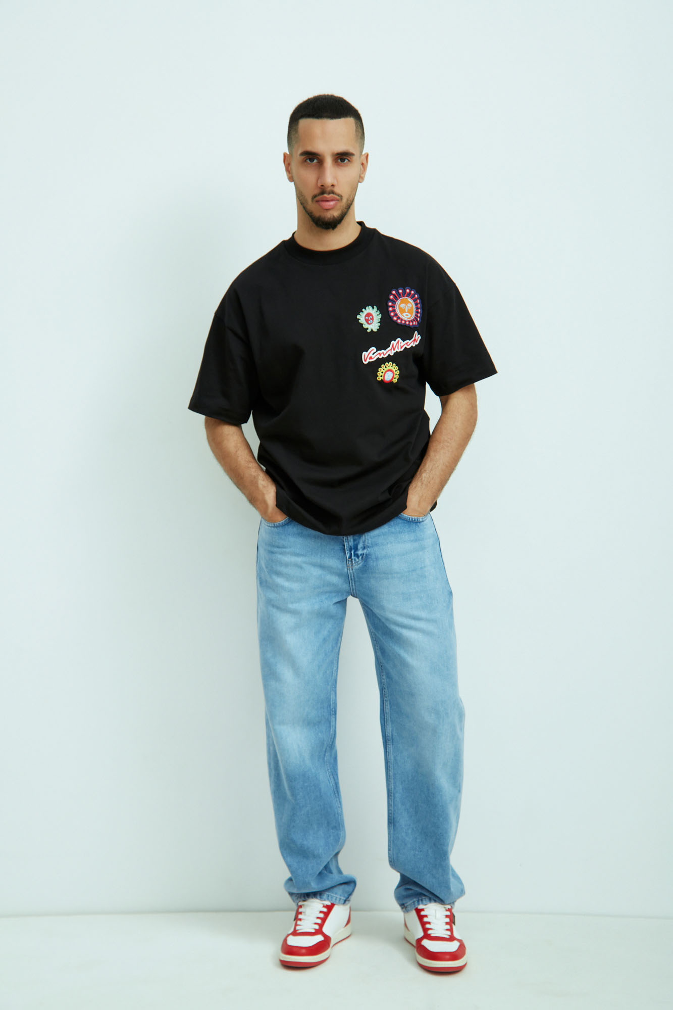 VM-OMA-33-024 Джинсы STRAIGHT  Van Mich Голубой