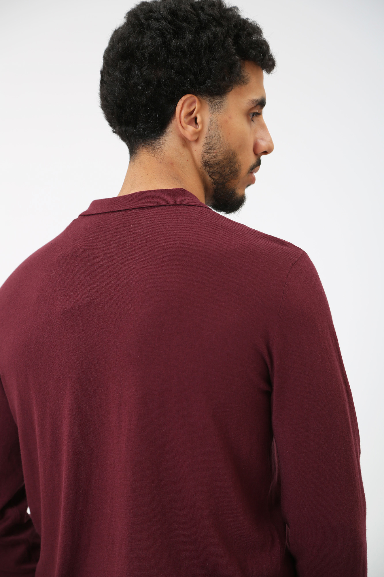 6RZF1C_ZMW8Z Поло с длинным рукавом Armani Exchange Бордовый