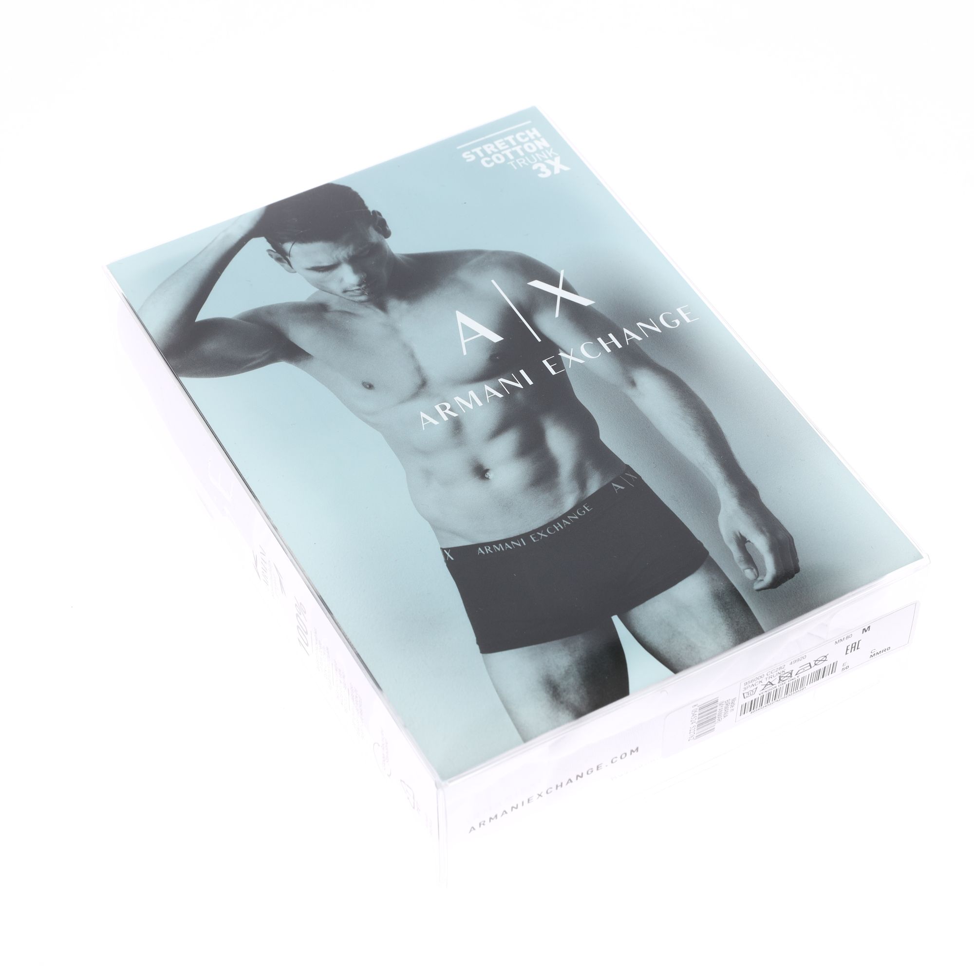 956000_CC282 Комплект трусов 3 шт. Armani Exchange Черный