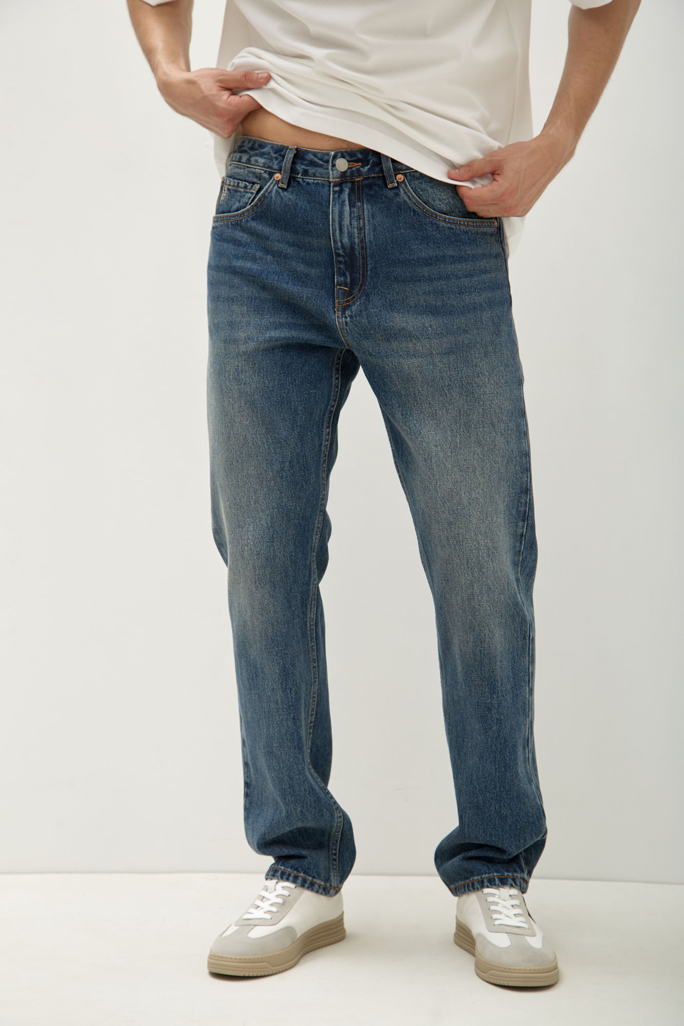 M-241-QW-56-23078 Брюки джинсовые The Hills Синий