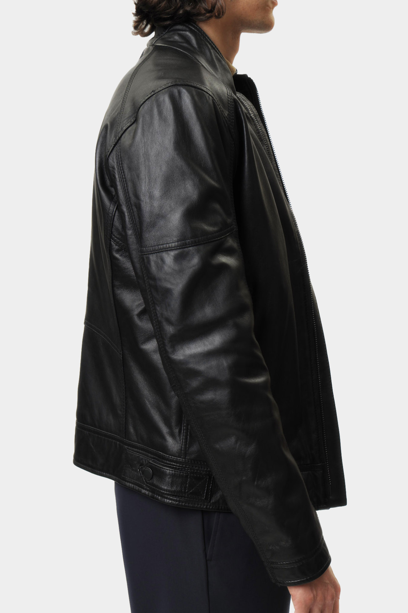 110157_80000680 Куртка кожаная Strellson Черный