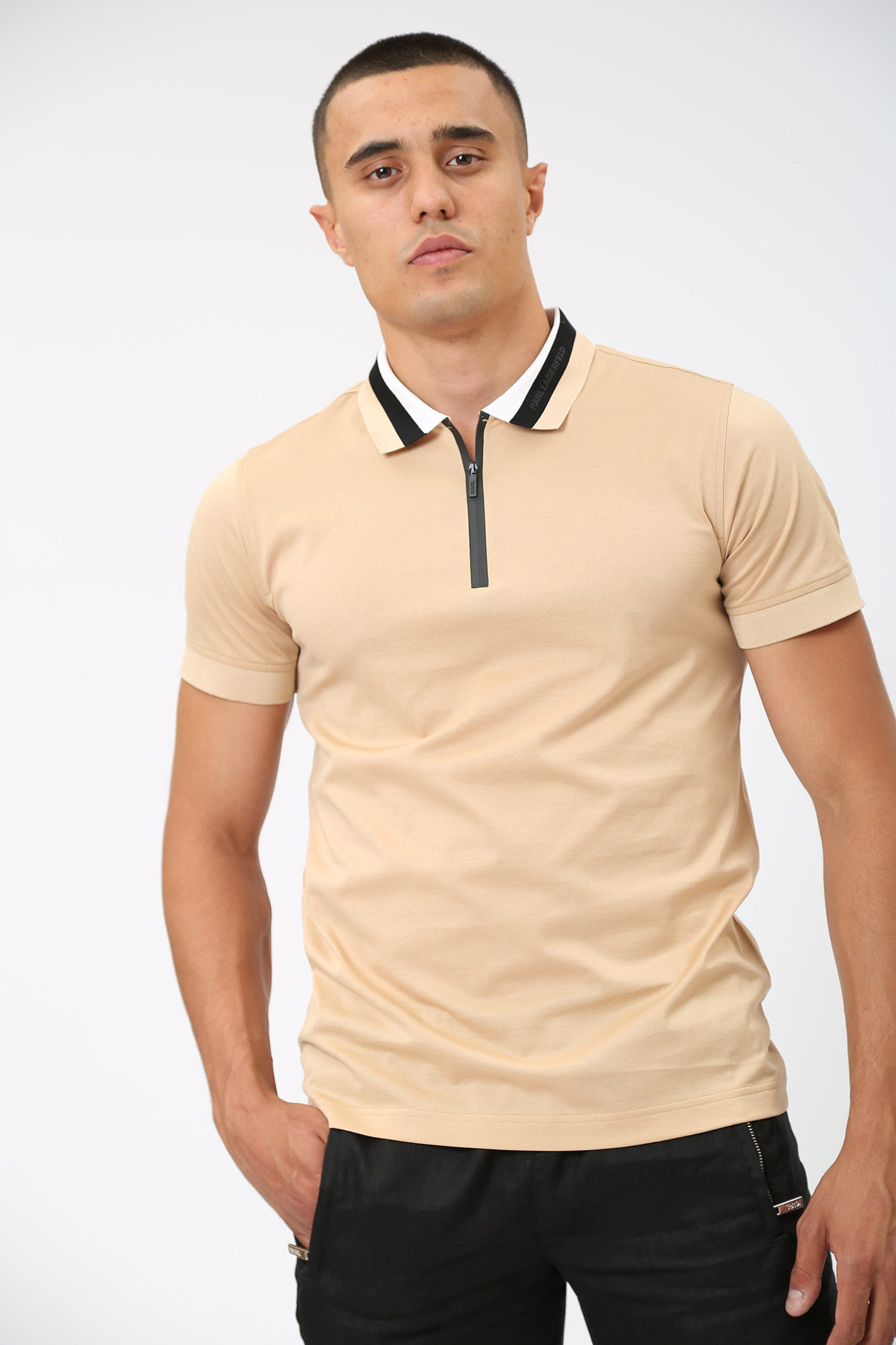 533200_745400 Поло Karl Lagerfeld Бежевый