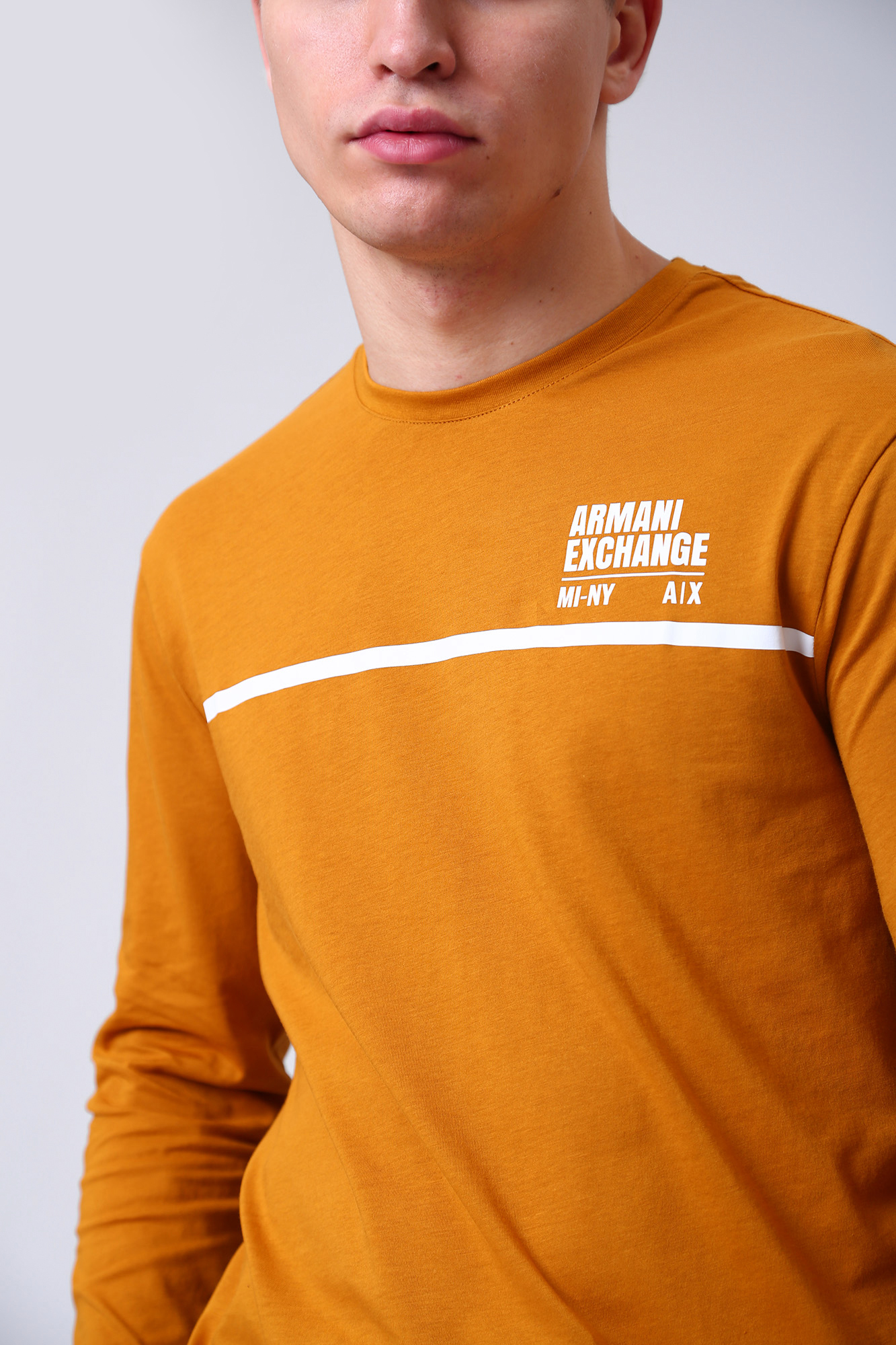 6LZTFD_ZJ8EZ Футболка с длинным рукавом Armani Exchange Оранжевый