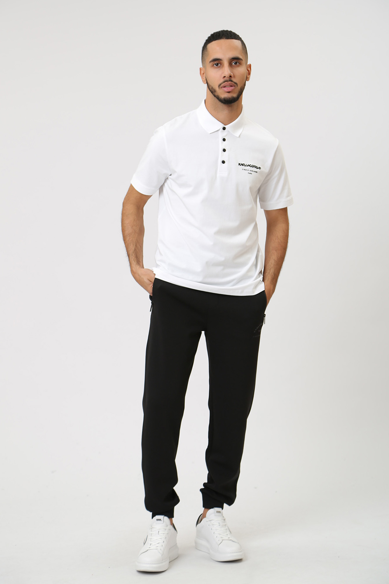 534221_745015 Поло Karl Lagerfeld Белый