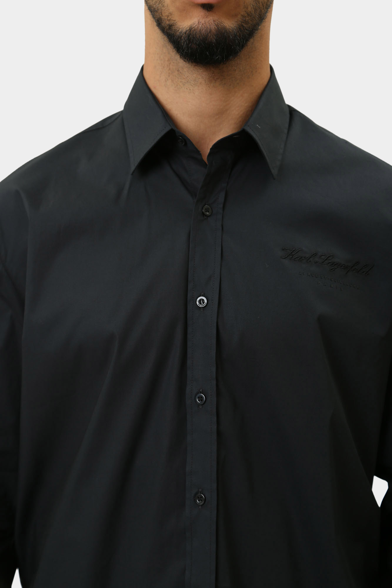 544600_605940 Рубашка с длинным рукавом Karl Lagerfeld Черный