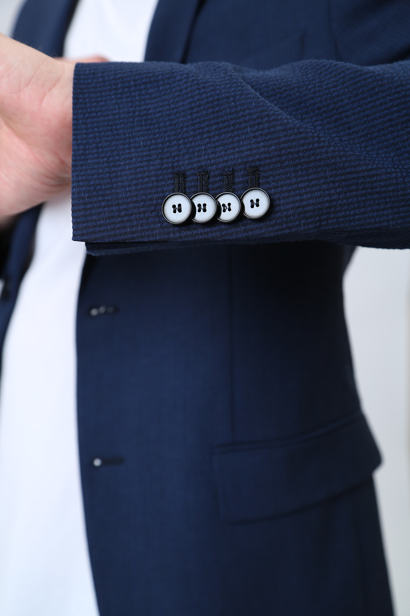 532026_155205 Пиджак классический Karl Lagerfeld Синий